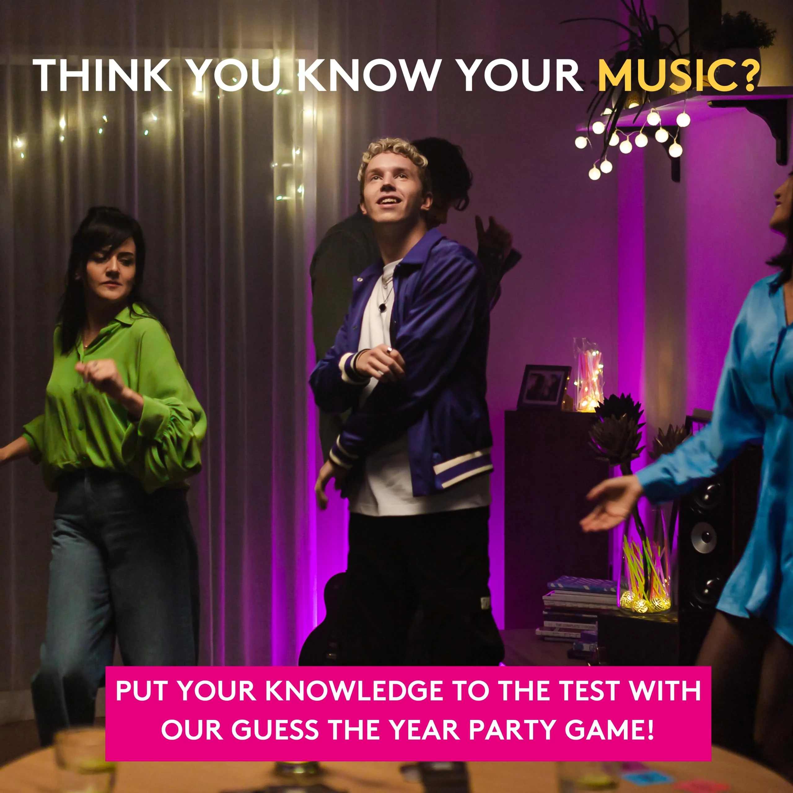 Jumbo Hitster - The Music Party Board Game, Card Game, Funny Music Quiz Game, 2-10 Players - 300 Plus Iconic Hits - Ideal for Game Nights for Adults and Families (US Edition) - Image 4