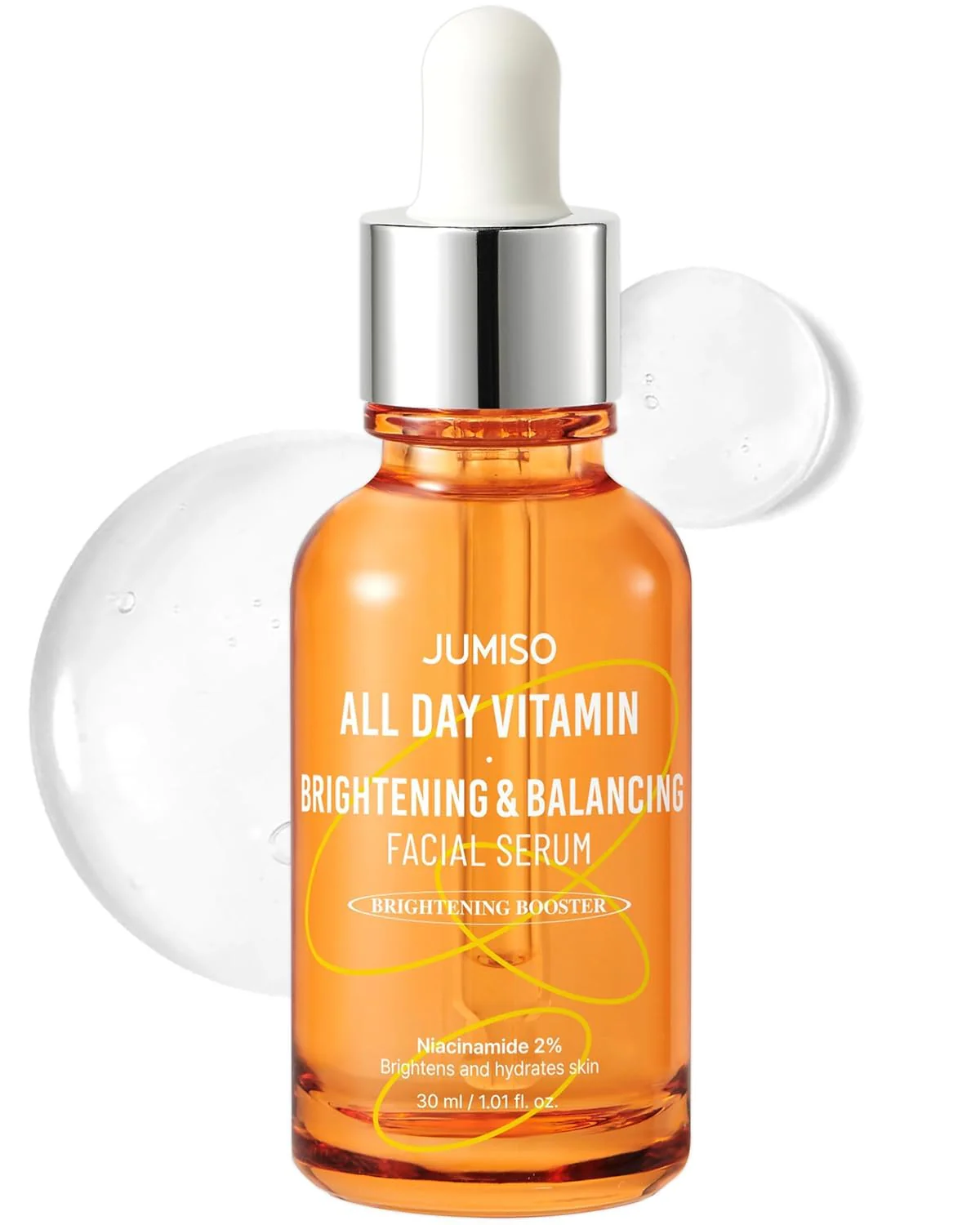 JUMISO All Day Vitamin Serum, Brightening & Balancing Facial Serum, Gift, Vitamin C, A, B, D, E , Serum with Vitamin, Korean Skincare, Skin brightening, soothing, Vegan serum, Vitamin tree extract 86.14%, Niacinamide 20,000ppm,1.01 fl oz (serum)