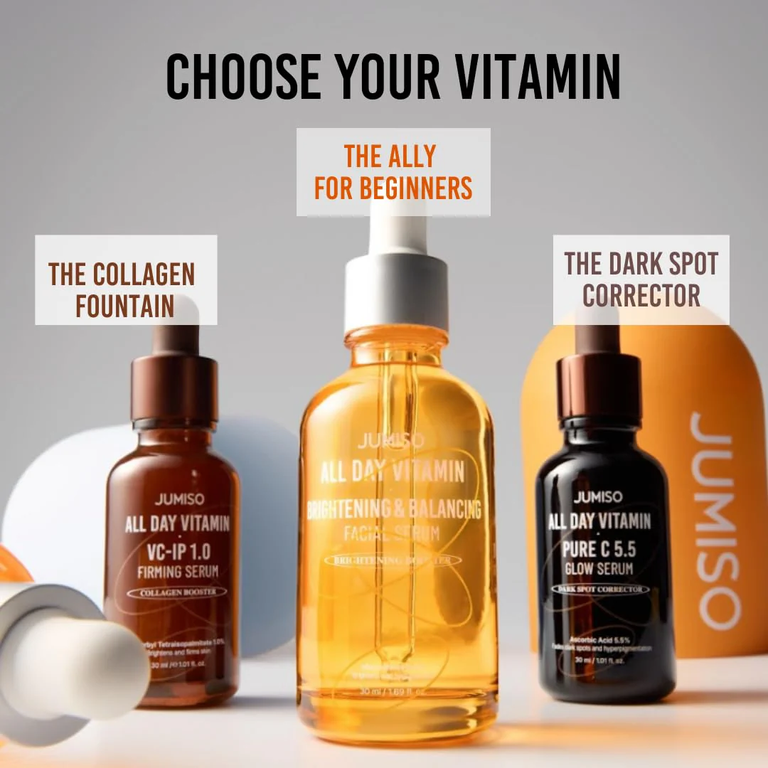JUMISO All Day Vitamin Serum, Brightening & Balancing Facial Serum, Gift, Vitamin C, A, B, D, E , Serum with Vitamin, Korean Skincare, Skin brightening, soothing, Vegan serum, Vitamin tree extract 86.14%, Niacinamide 20,000ppm,1.01 fl oz (serum) - Image 2