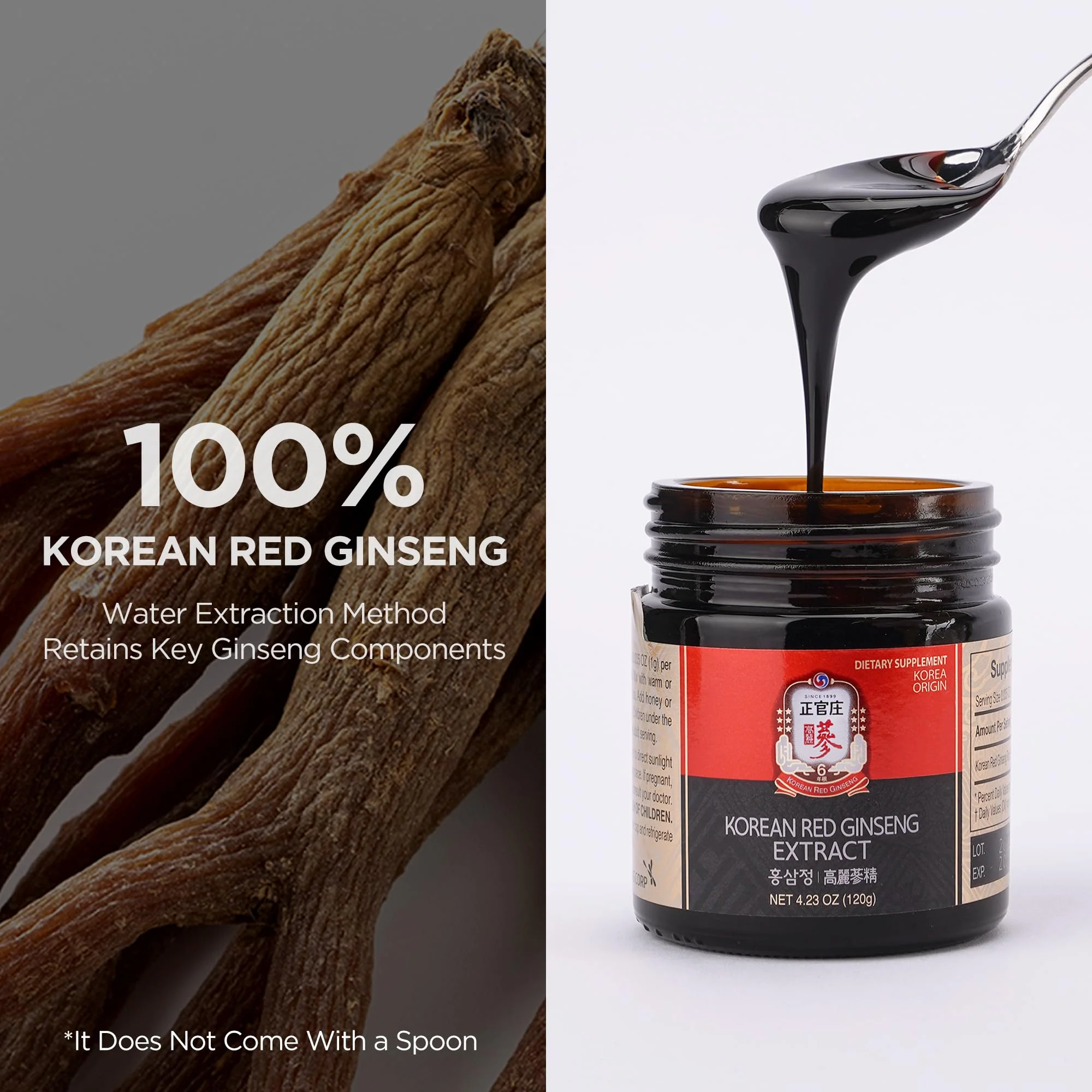 JUNG KWAN JANG Korean Red Panax Ginseng Extract Extra Strength, Energy Boost, Performance, Boost Immune System, Stamina, Blood Circulation and Mental Health Support, Memory, Productivity - 240g - Image 6