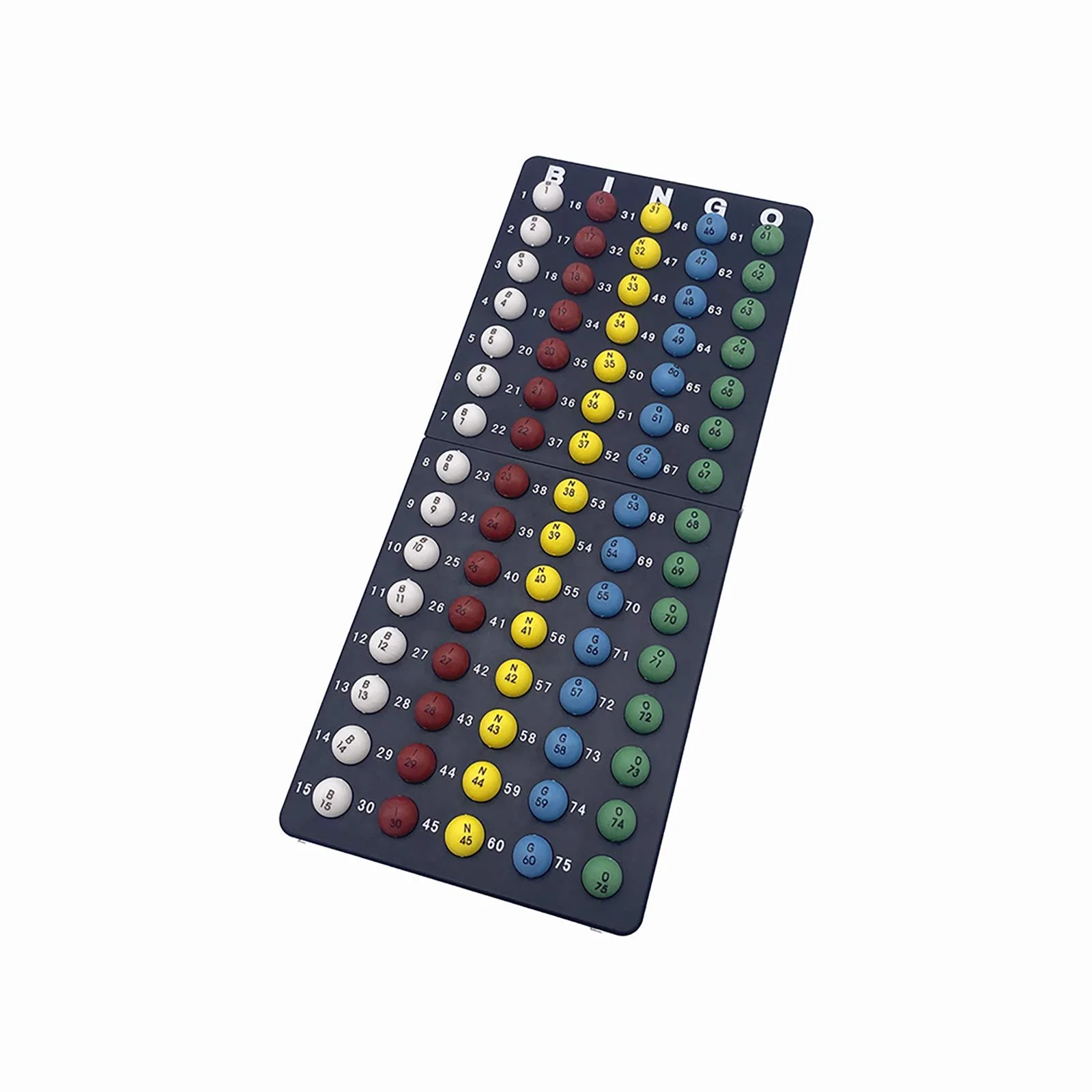 JUNWRROW Deluxe Bingo Game Set-Includes Bingo Cage,600 Colorful Bingo Chips with a Bag,100 Mixed Bingo Cards,75 Calling Balls with a Bag,Plastic Master Board-Ideal for Large Groups, Parties - Image 6