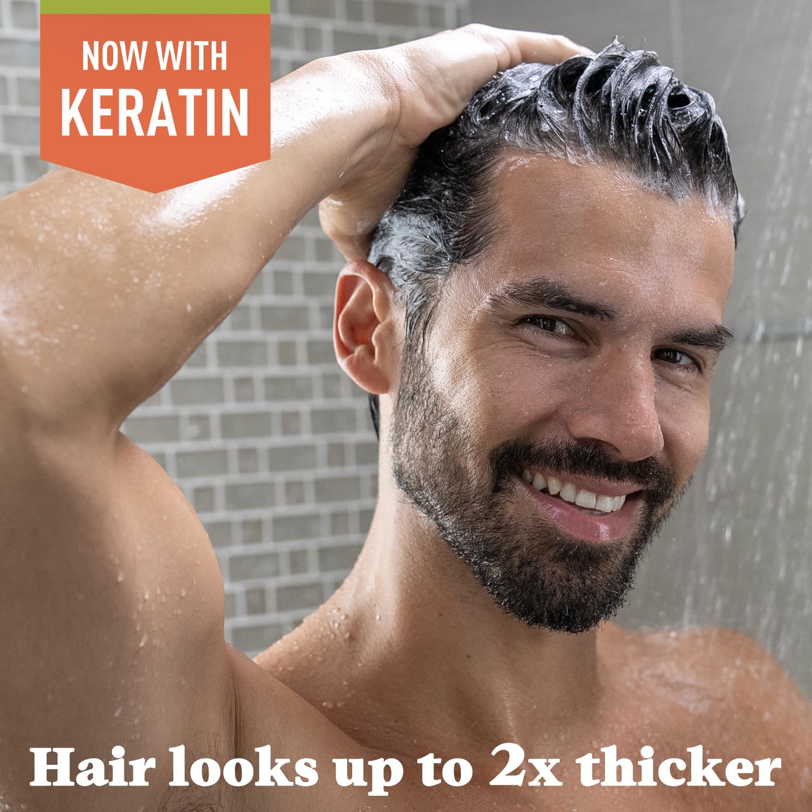 Just for Men Control GX Grey Reducing 2-in-1 Shampoo and Conditioner, Gradual Hair Color with Keratin for Stronger Thicker and Healthier Looking Hair, 4 Fl Oz - Pack of 3 (Packaging May Vary) - Image 3