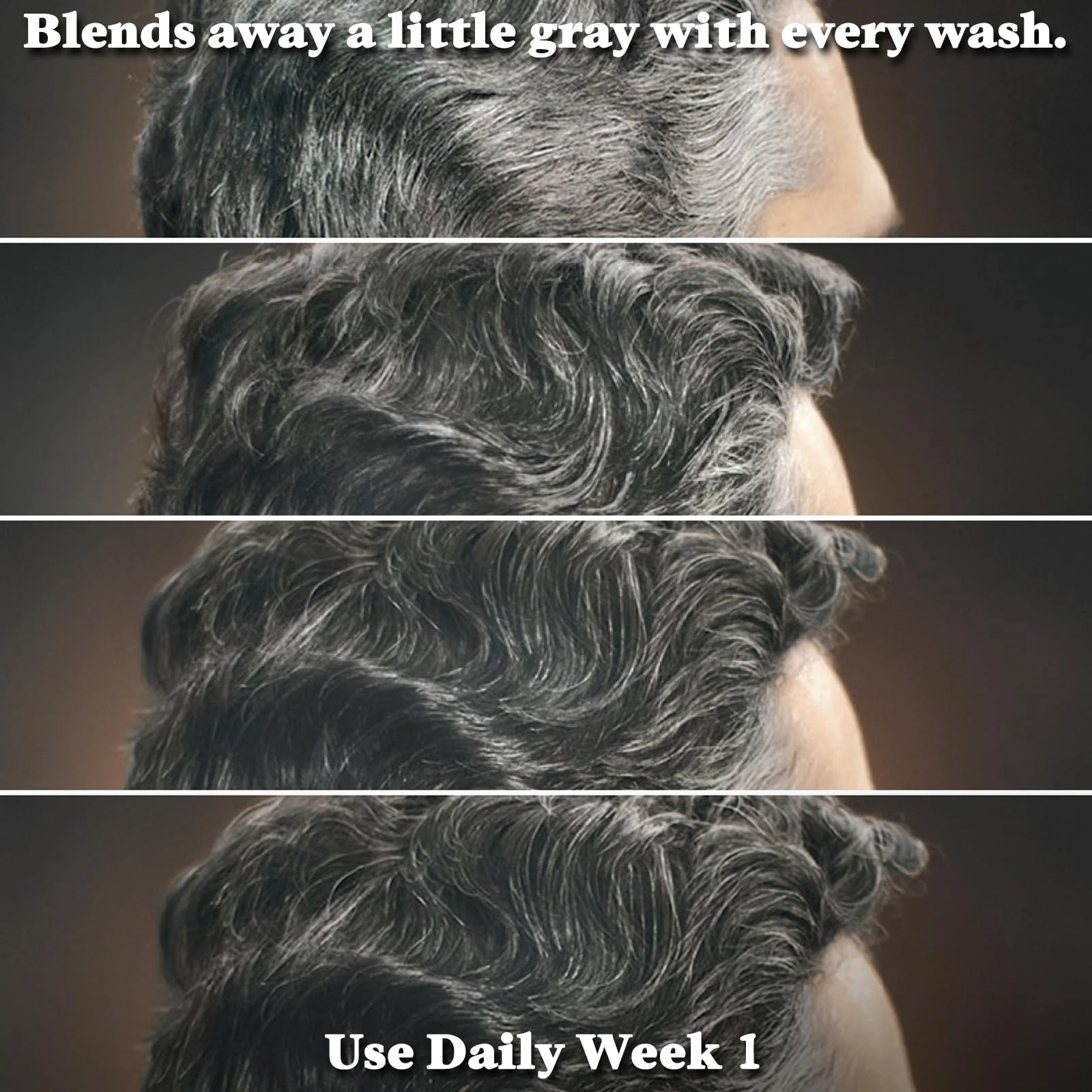 Just for Men Control GX Grey Reducing 2-in-1 Shampoo and Conditioner, Gradual Hair Color with Keratin for Stronger Thicker and Healthier Looking Hair, 4 Fl Oz - Pack of 3 (Packaging May Vary) - Image 4