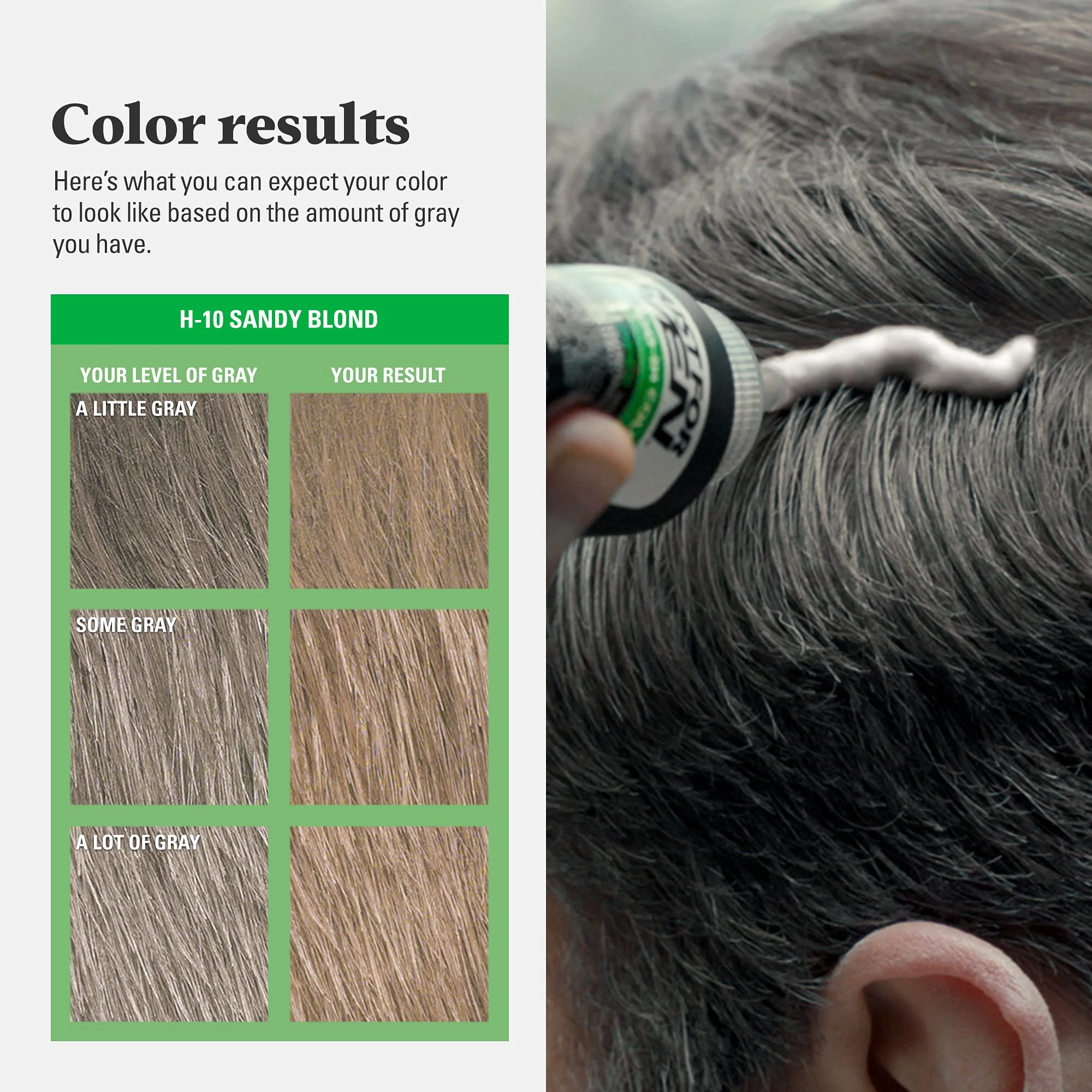 Just For Men Shampoo-In Hair Color, Sandy Blond 10, 1 Application, (Pack Of 3) - Image 3
