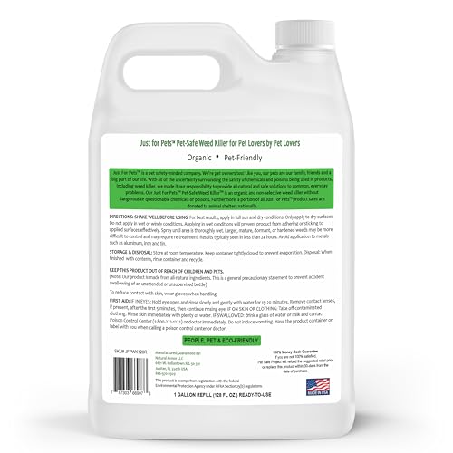 Just For Pets Weed Killer Spray (128 oz Gallon) NO Glyphosate - Image 6