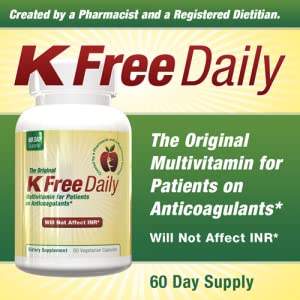 K Free Daily Multivitamin - No Vitamin K - Safe for People on Blood Thinners - 60 Capsules (2 Months Supply) - Image 3