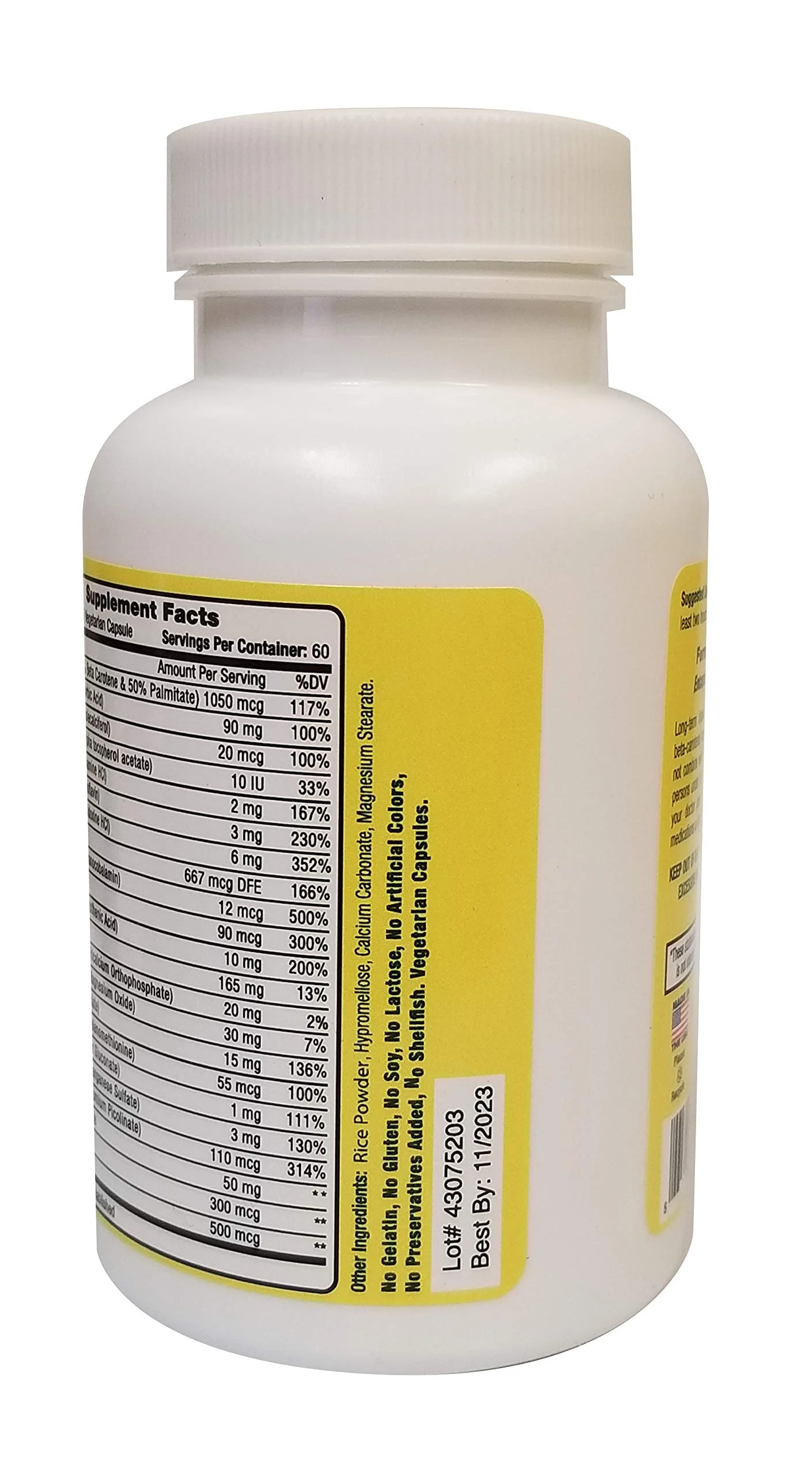 K Free Daily Multivitamin - No Vitamin K - Safe for People on Blood Thinners - 60 Capsules (2 Months Supply) - Image 4