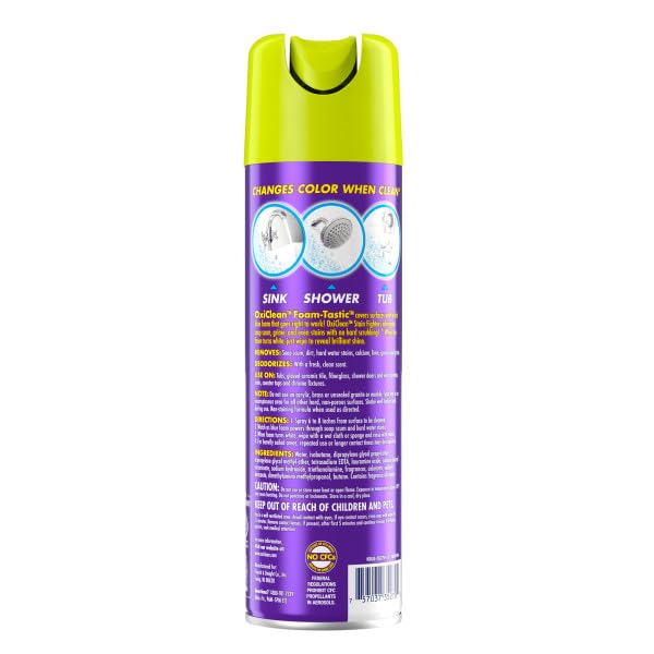 Kaboom 57037-35270 19 Oz Foam-Tastic Bathroom Cleaner With Oxi Clean (3 Pack) - Image 7