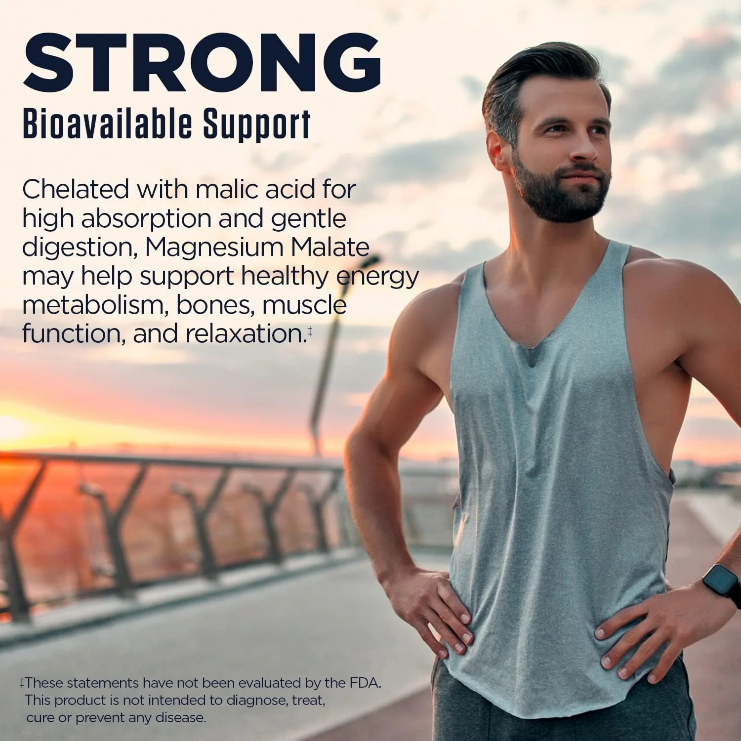 KAL Magnesium Malate 400mg, Chelated Magnesium Supplement with Malic Acid, Healthy Energy & Muscle Function Support, Enhanced Absorption, Vegan, Non-GMO, 45 Servings, 90 Veg Tabs - Image 3