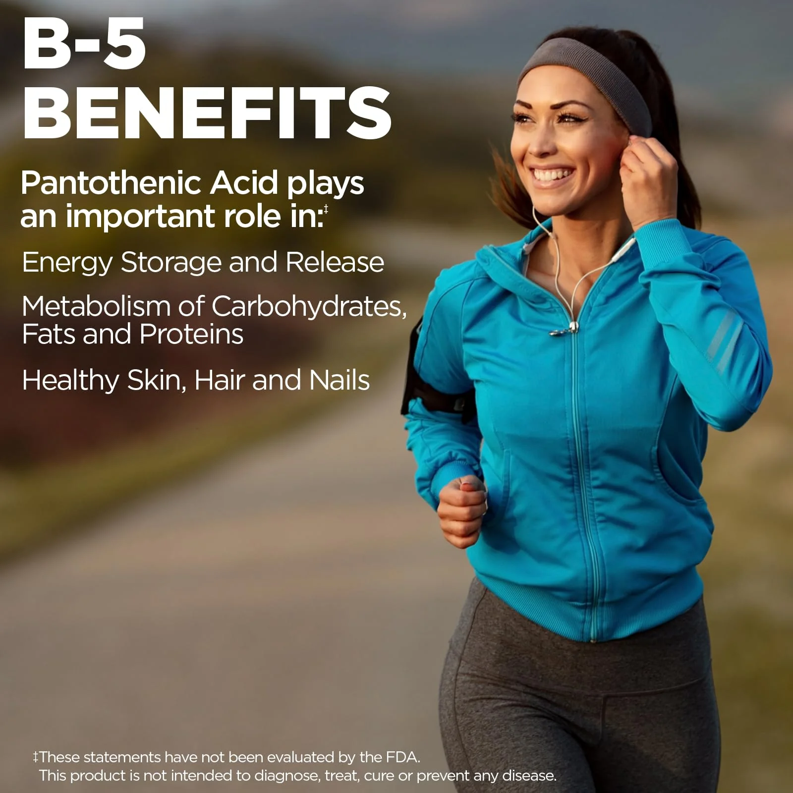 KAL Pantothenic Acid 1000mg Supplement for Men & Women - Vitamin B5 1000 mg, Supports Cellular Energy Metabolism, Nerve Function, Sustained Release, Vegan - 100 Tablets - Image 5