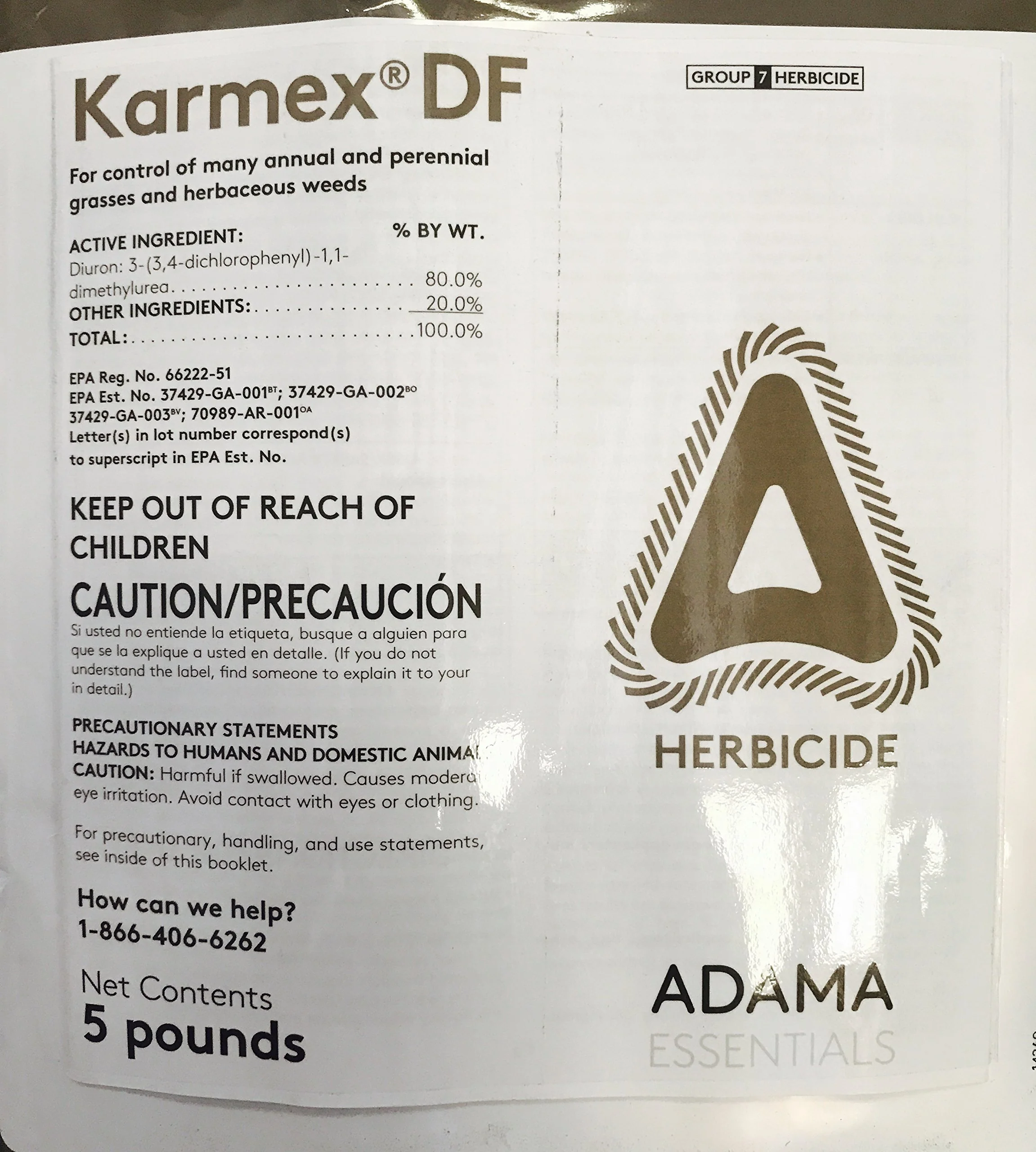 Karmex DF 80% Diuron 5lb bag