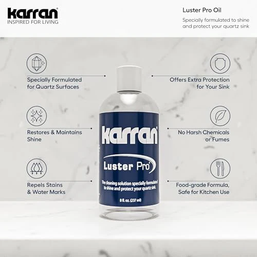 Karran Luster Pro Oil 8 fl. oz for Quartz/Granite Sinks - Image 3