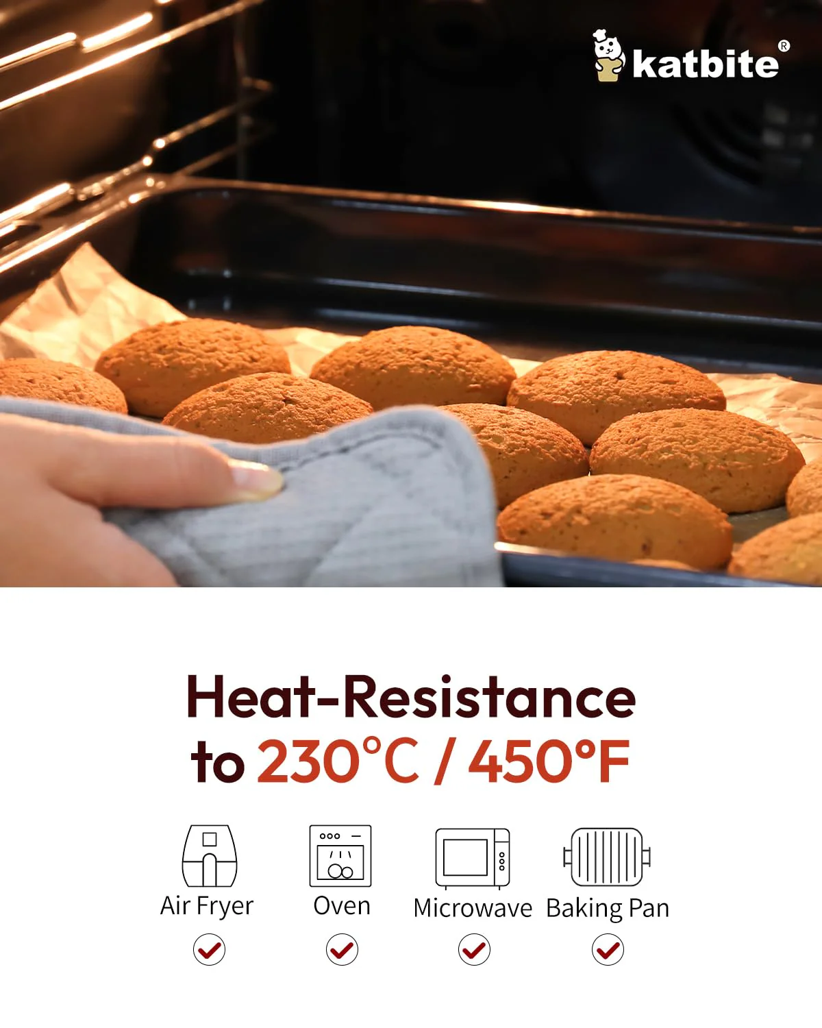 Katbite 16x24 Inch Parchment Paper Sheets, 100Pcs Non-Stick Precut Baking Parchment, Unbleached Parchment Paper for Baking, Cooking, Grilling, Frying and Steaming, Full Sheet Baking Pan Liners - Image 3
