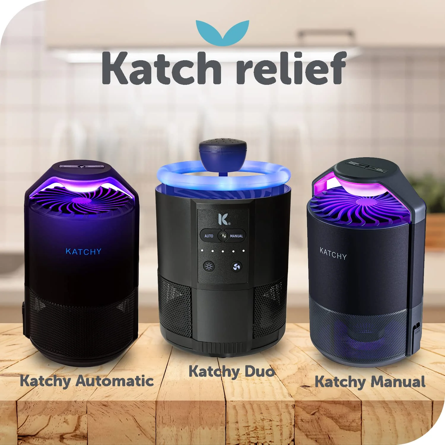 Katchy Original and Midnight Glue Board Refills (16 Pack) – Catcher & Killer for Mosquito, Gnat, Moth & Fruit Fly – Indoor Flying Insect Trap Glue Board Refills – Non-Zapper Traps for Buzz-Free Home - Image 2