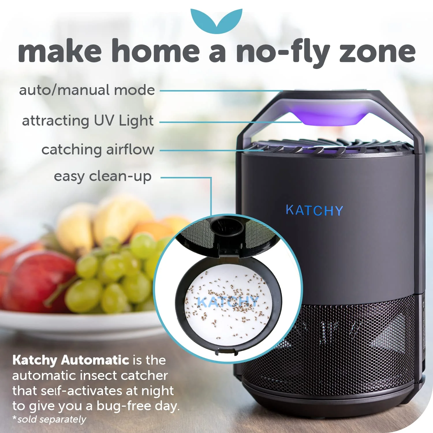 Katchy Original and Midnight Glue Board Refills (16 Pack) – Catcher & Killer for Mosquito, Gnat, Moth & Fruit Fly – Indoor Flying Insect Trap Glue Board Refills – Non-Zapper Traps for Buzz-Free Home - Image 4
