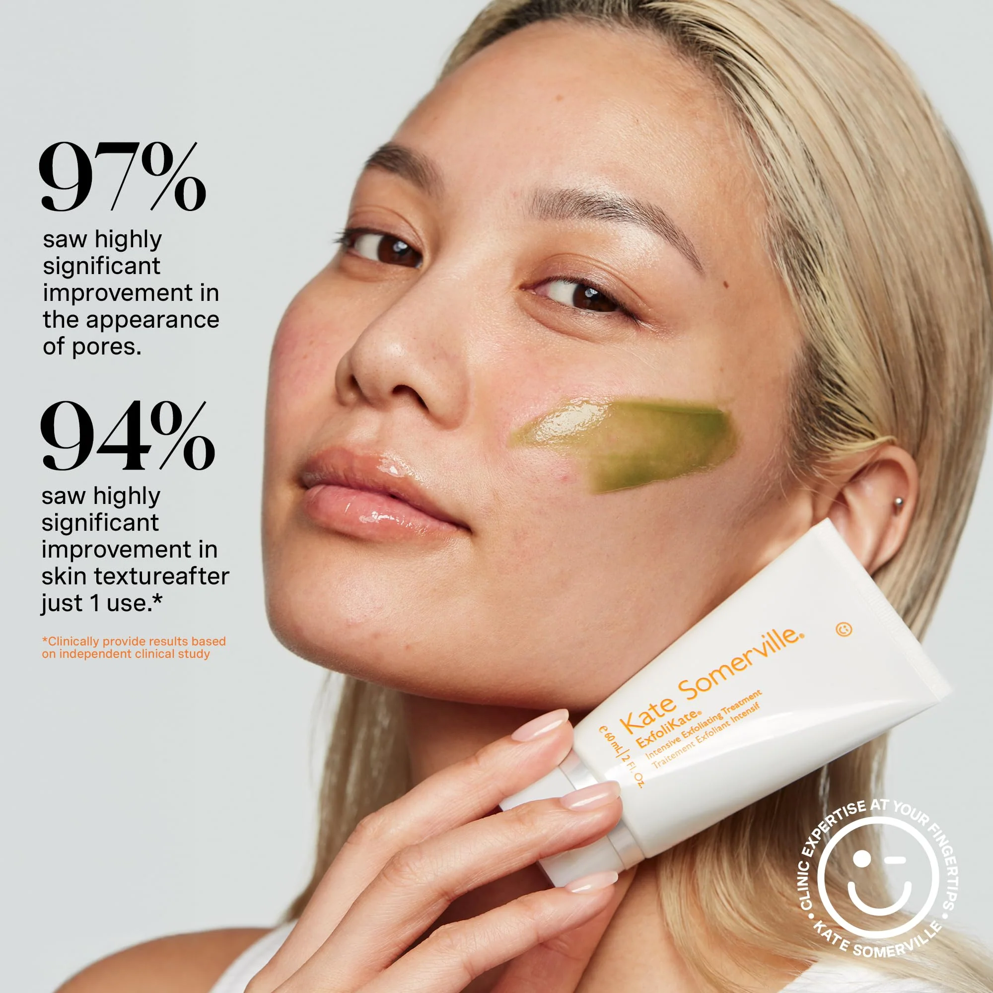 Kate Somerville ExfoliKate Intensive Exfoliating Treatment – Salicylic Acid and Lactic Acid Super Facial Scrub Improves Texture and Pores, 0.5 Fl Oz - Image 9