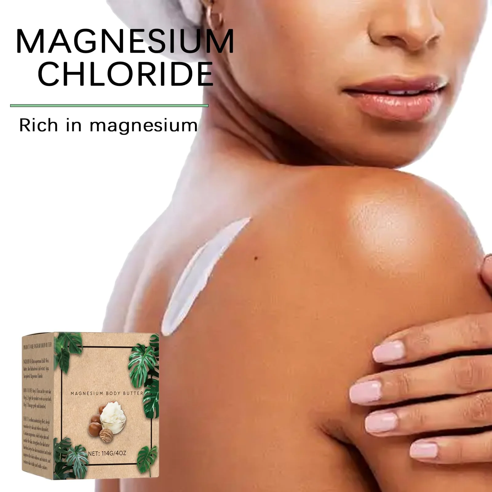 KAVLEE Neuropathy Cream, Magnesium Body Butter,Magnesium Cream for Neuropathy, Deeply Moisturizes Skin, Keep Soft Smooth, Suitable for All Skin Types (114g/1pcs) - Image 4