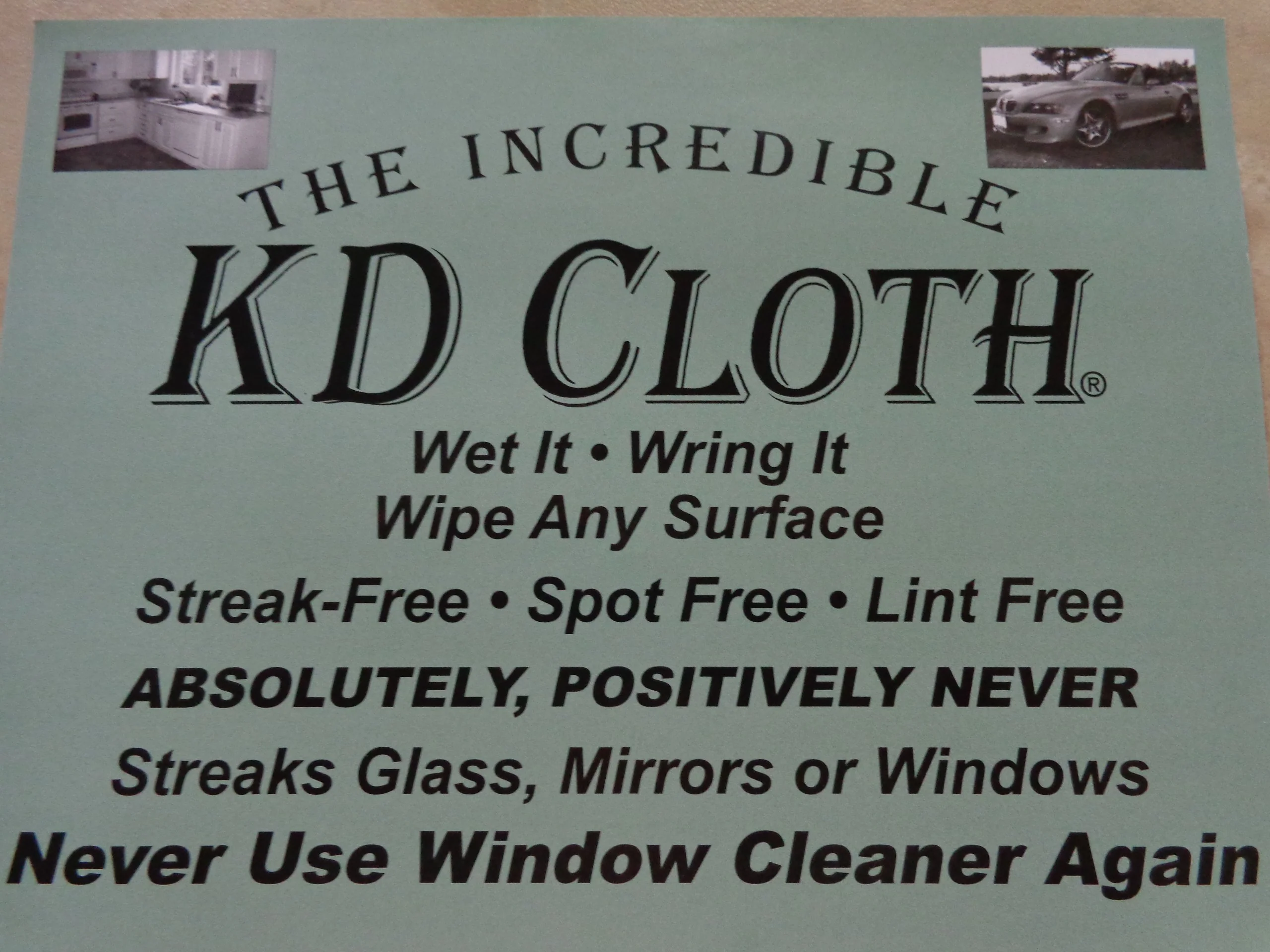 KD Cloth-Streak Free Shine with Only Water and KD Cloth - Image 2