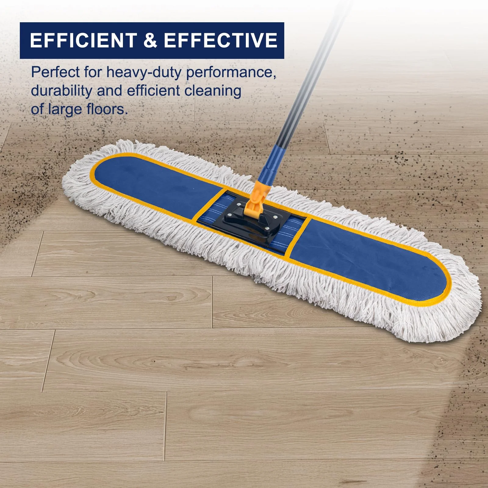 KeFanta 24" Commercial Dust Mop Replacement Heads,3 Pack Reusable Industrial Dust Mop Pads, Washable Cotton Dust Mop Refill for Floor Cleaning & Janitorial Supplies,Only Fits:B0D7MKSZ8N,B0FHHPTZHQ - Image 6