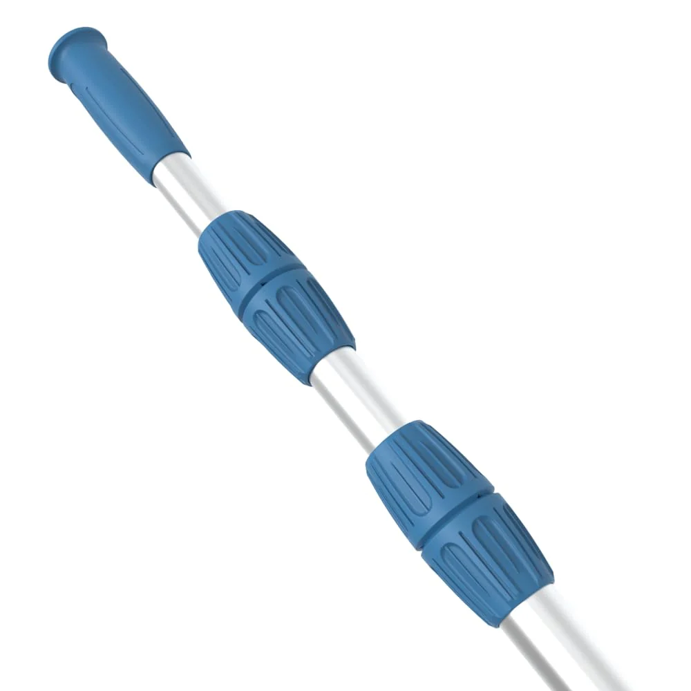 KEMANO Professional 15ft Heavy Duty Swimming Pool Pole, Telescopic Aluminum, Adjustable 3.4-15ft, Fits Pool Vacuum, Net, Brush, Hook, Cleaning Tools, Universal Mount, Anti-Slip Grip, Twist Lock Design - Image 3