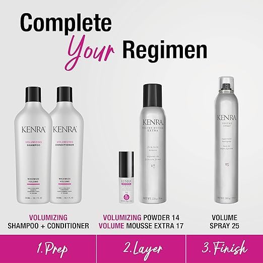 Kenra Professional Volumizing Shampoo | Maximize Volume | Creates Body, Bounce & Fullness | Increases Volume By 30% | Extends Lift From Stylers By Up To 155% | Fine To Medium Hair | 10.1 fl. Oz - Image 3