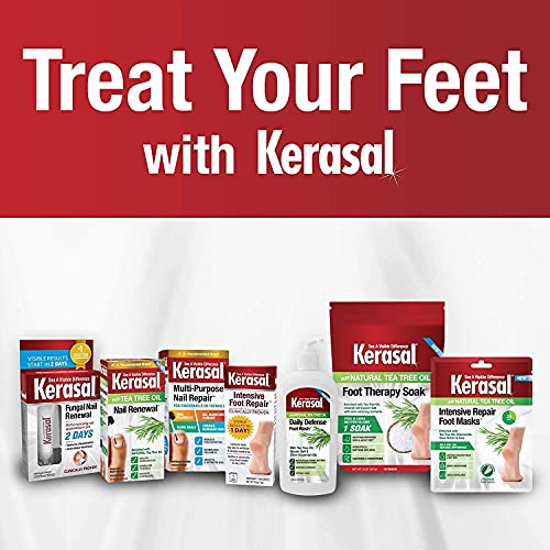 Kerasal Intensive Repair Foot Mask Foot Mask for Cracked Heels and Dry Feet, Six (Pair), 6 Count - Image 2