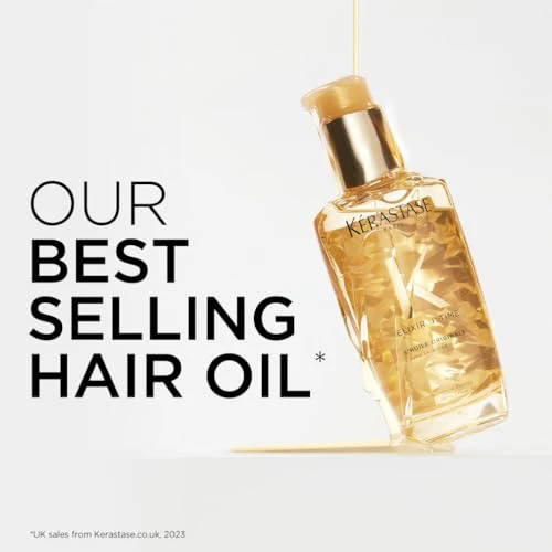 Kérastase Elixir Ultime, Hair Oil Long-lasting Radiance Conditioning Treatment, For Dull Hair, With five precious Oils, L'Huile Originale, 100ml - Image 4
