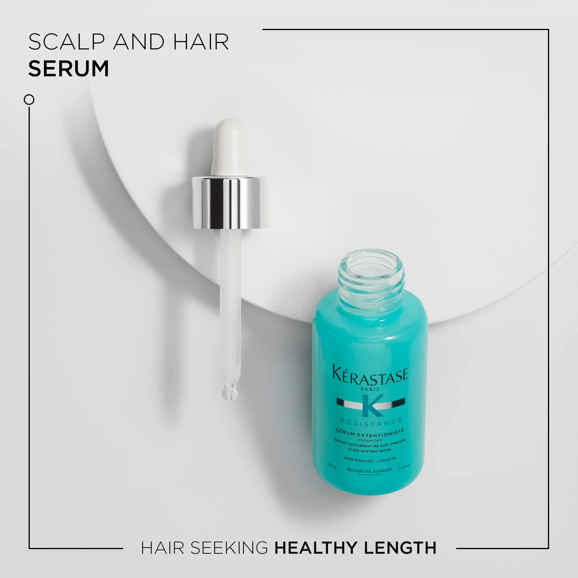 Kerastase Resistance Extentioniste Scalp & Hair Serum | Energizing Leave-In Scalp Serum | Soothing Texture | Stimulate & Protect the Scalp for Healthy Hair | With Ceramides | All Hair Types |1.7 Fl Oz - Image 3
