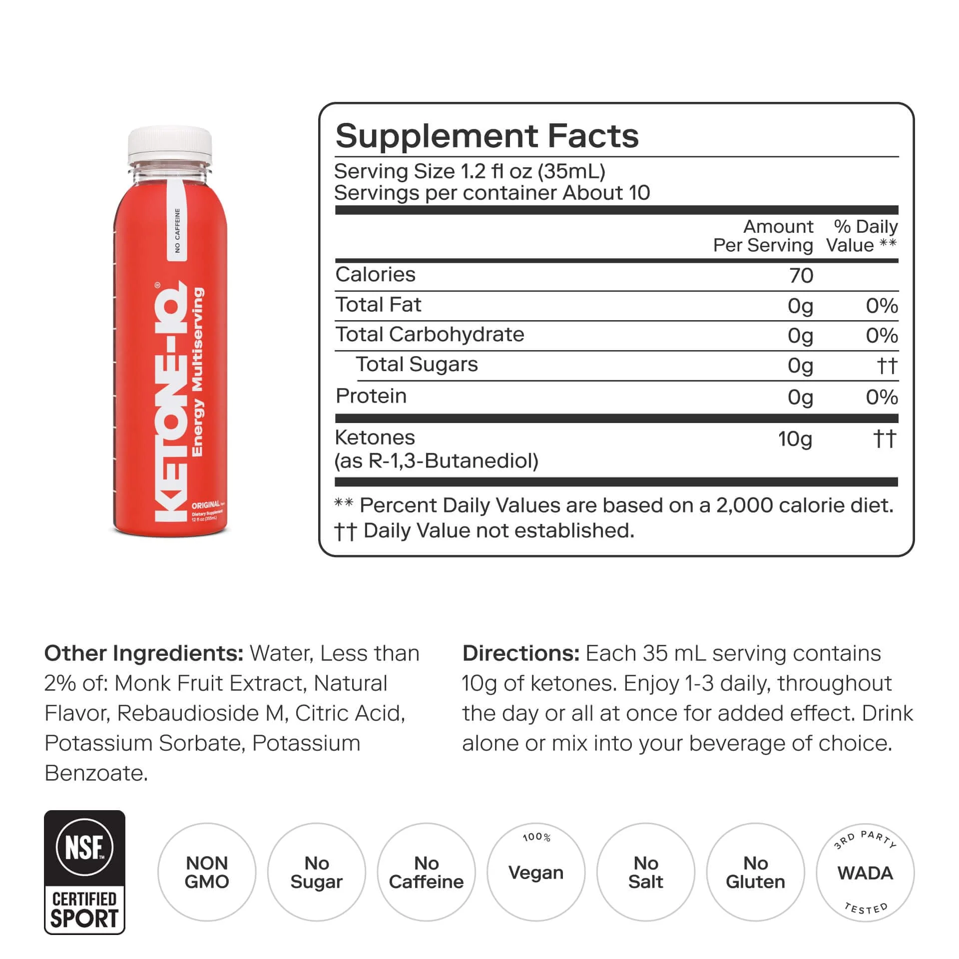 Ketone-IQ Exogenous Ketone Supplement Drink – 30 Servings with 10 g Ketones per Serving | Fast Ketosis Support, Energy & Mental Focus | Sugar-Free, Salt-Free, Caffeine Free - Image 9