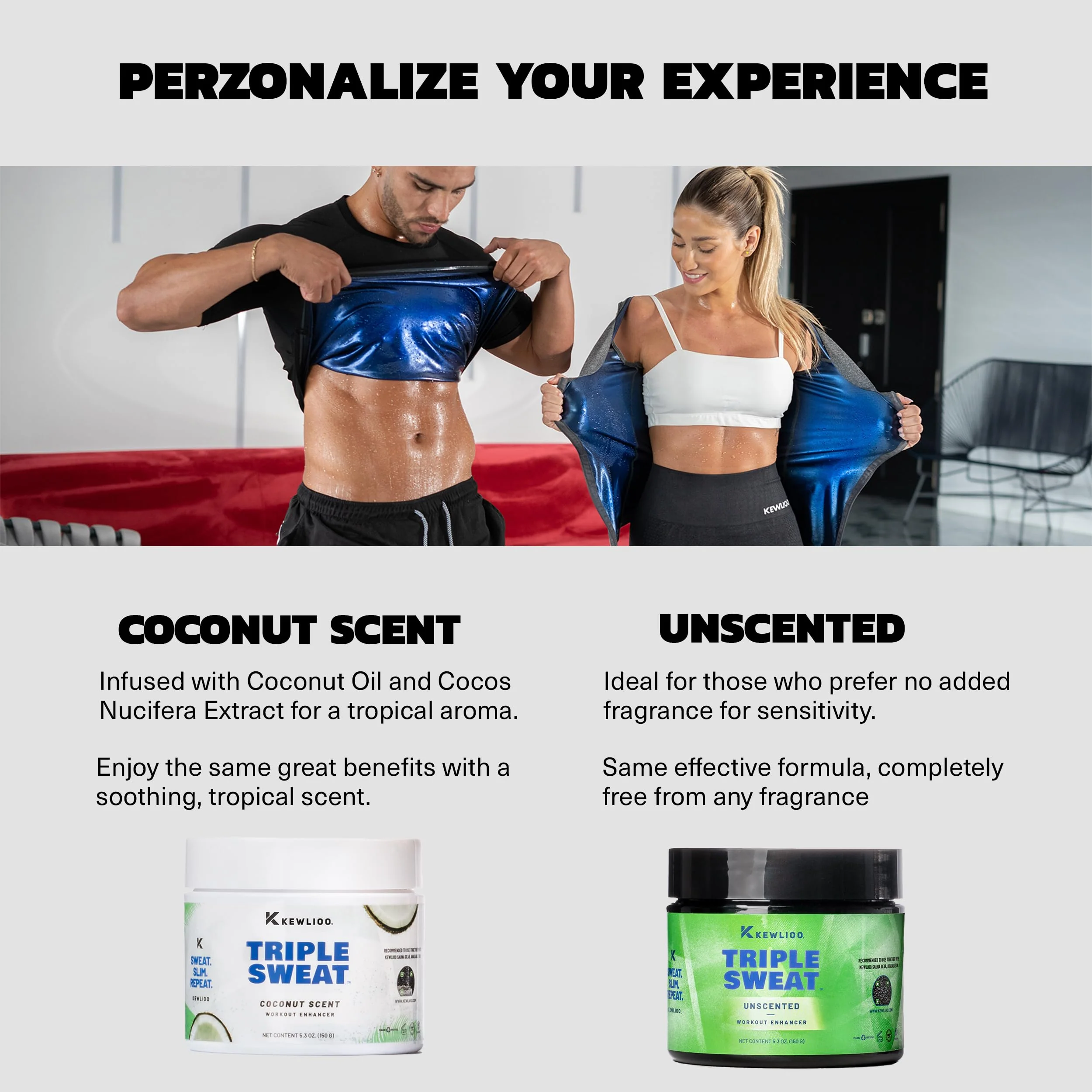 Kewlioo Triple Sweat Enhancing Cream for Workouts – Hot Sweat Cream for Arms, Belly, & Waist | Boosts Circulation & Maximizes Sweat | Pre-Workout Slimming Gel for Men & Women - Image 2