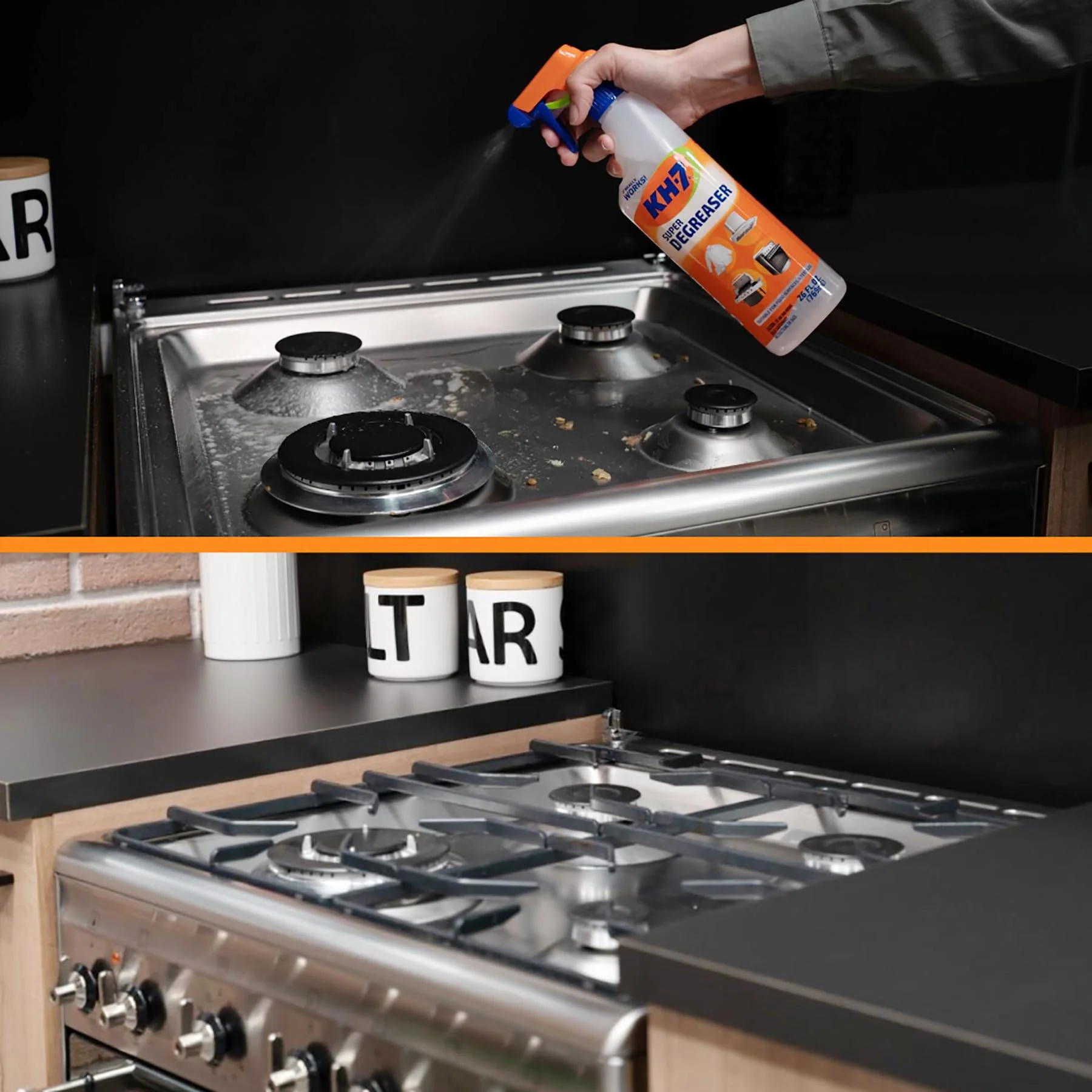 KH-7 Super Degreaser Multipurpose Cleaning Spray: The Heavy Duty All Purpose Cleaner for Your Home, Kitchen, Garage, Car & Laundry | Total Cleaner & Powerful Grease Remover, 26 oz (3 Pack) - Image 6