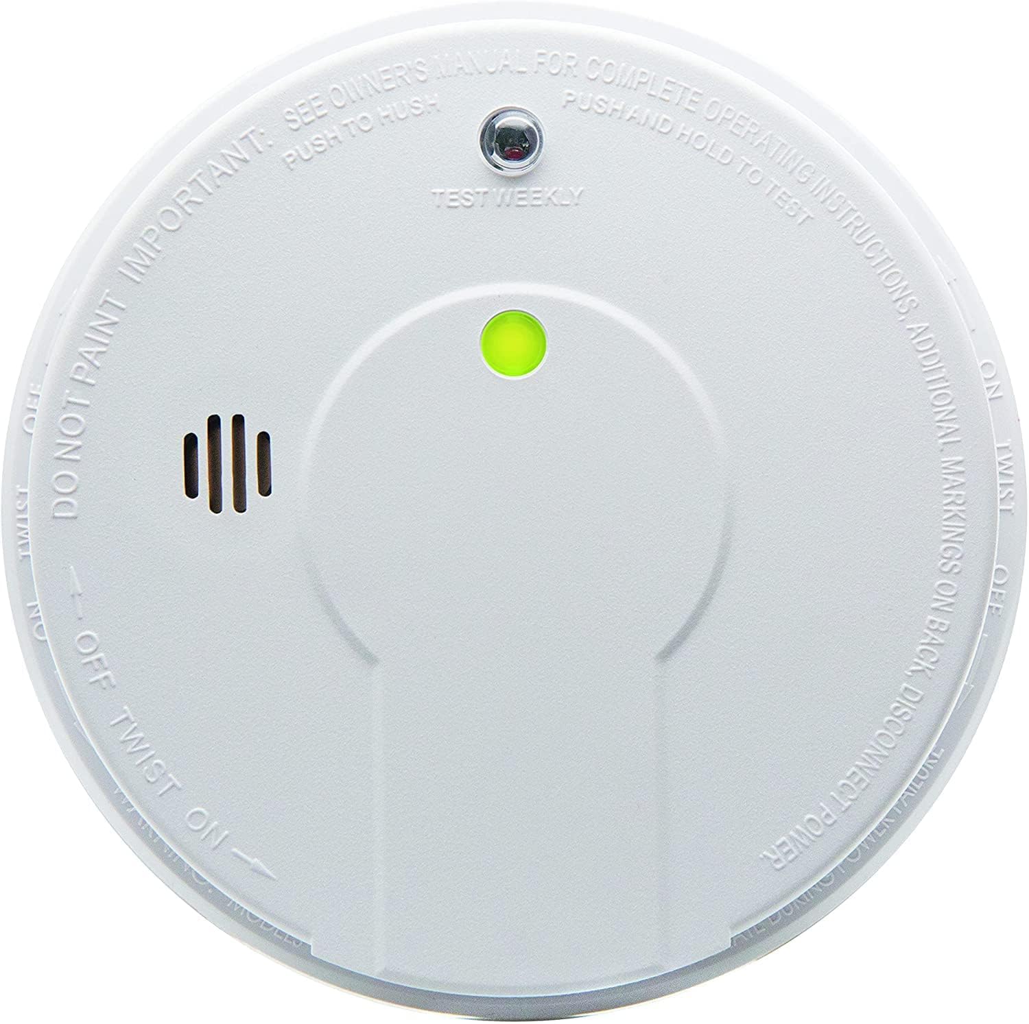 Kidde 21026063 AC Hardwired Smoke Detector Alarm with 9V Back up and Front Load Battery Door, White - Image 3
