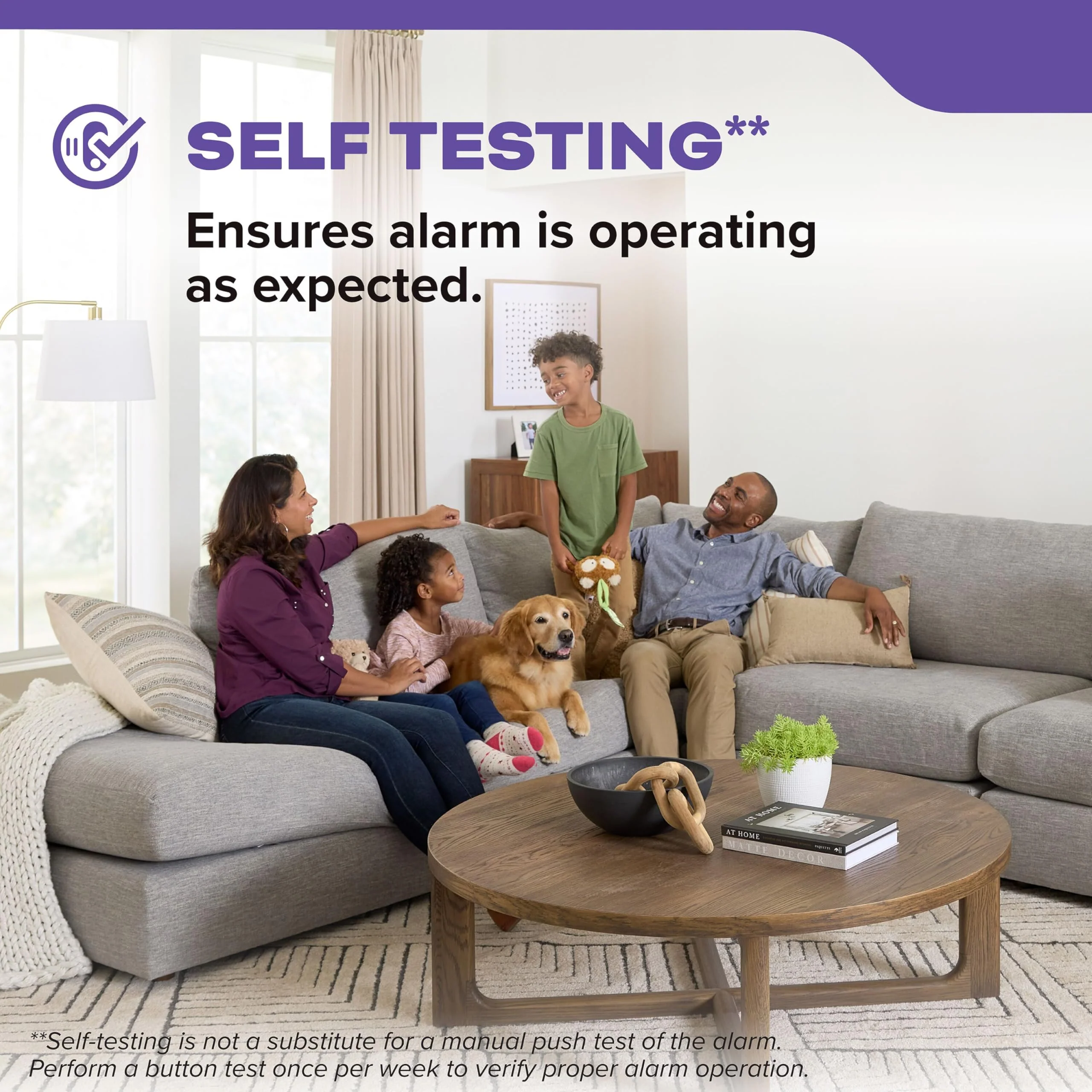 Kidde Hardwired Smoke & Carbon Monoxide Detector for Home, Interconnectable, AA Battery Backup, 3-Pack - Image 9
