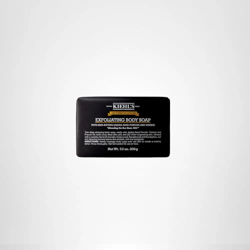 Kiehl's Grooming Solutions Exfoliating Body Bar Soap, Men's Body Wash Cleanses Dirt & Oil, with Pumice, Jojoba Seed Powder & Pracaxi Oil, for Soft & Smooth Skin, Woodsy Aromatic Blend - 7 oz - Image 2