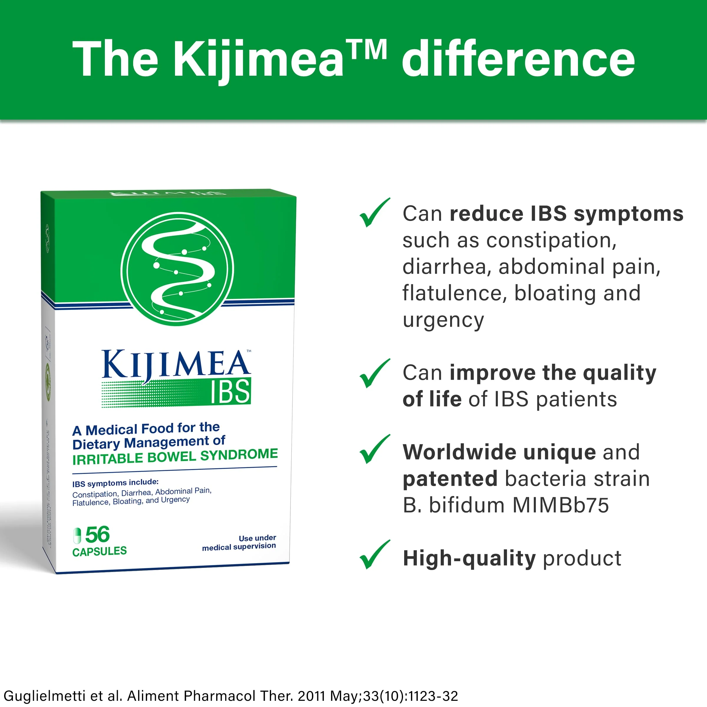 Kijimea™ IBS, Medical Food for The Dietary Management of Irritable Bowel Syndrome 56 Capsules - Image 5