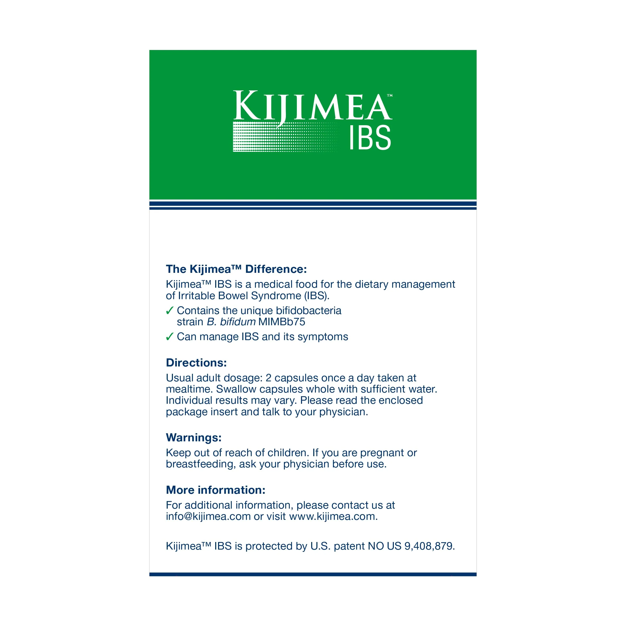 Kijimea™ IBS, Medical Food for The Dietary Management of Irritable Bowel Syndrome 56 Capsules - Image 7