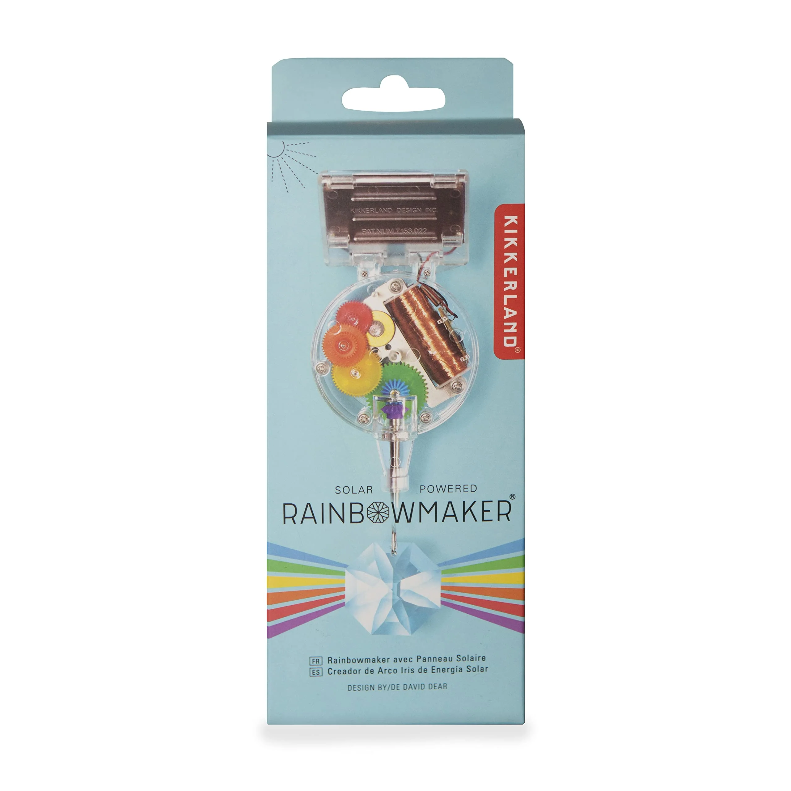 Kikkerland Solar Powered Rainbow Maker – Prism Suncatcher, Fun Home Window Decor – Unique Gift for Christmas & Birthdays – Single Crystal - Image 8