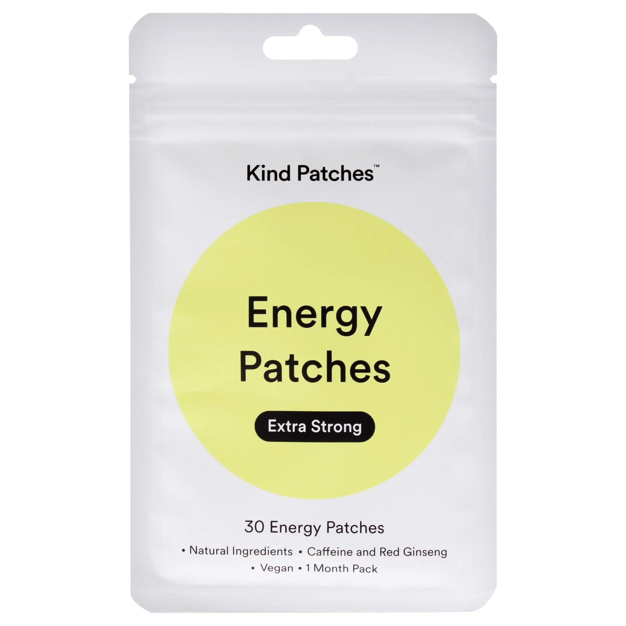 Kind Patches Energy Patches Extra Strong - Caffeine Energy Boost - Red Ginseng for Reduced Fatigue - Body Patch with Vitamin B12, B6, B1-14 Count - Image 5