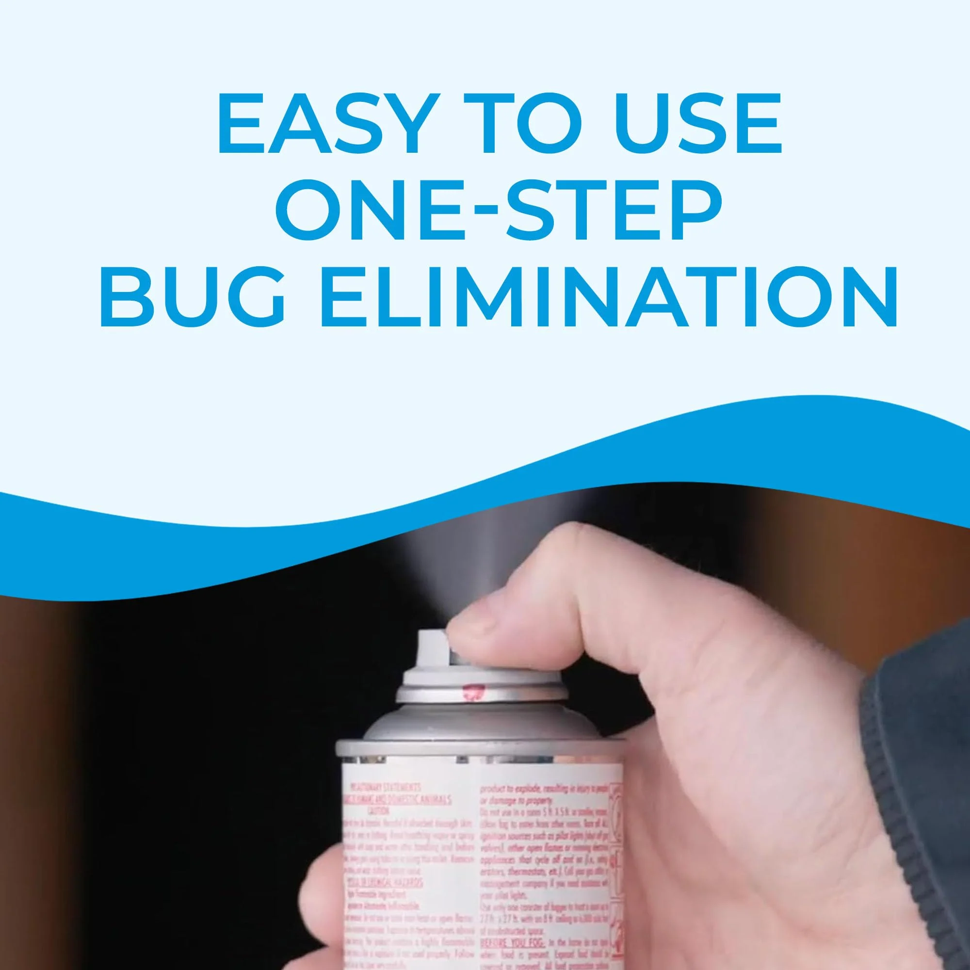 Kinzua Environmental Punch Bug Bomb, Insect Fogger Kills All Mosquito, Cockroach, Flea, Ant, Spider & More, Insect Foggers for Indoor & Outdoor Use, Non-Staining, Water-Base Formula, 6 oz, Pack of 3 - Image 2