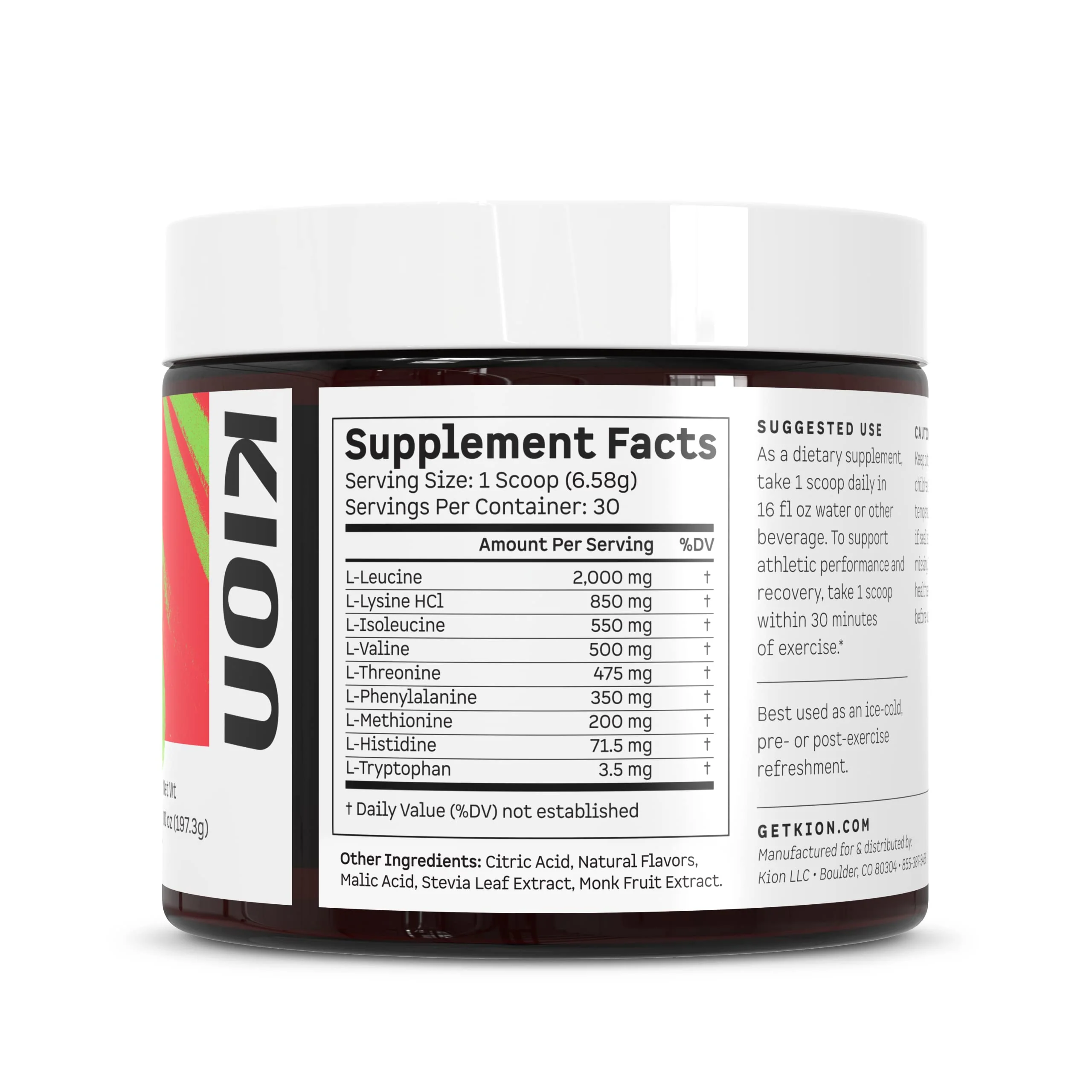 Kion Aminos Essential Amino Acids Powder - Essential Amino Acids Supplement for Muscle Recovery, Essential Amino Energy, EAAs Amino Acids Powder, BCAA EAA, BCAAs Amino Acids - 30 Servings, Watermelon - Image 7