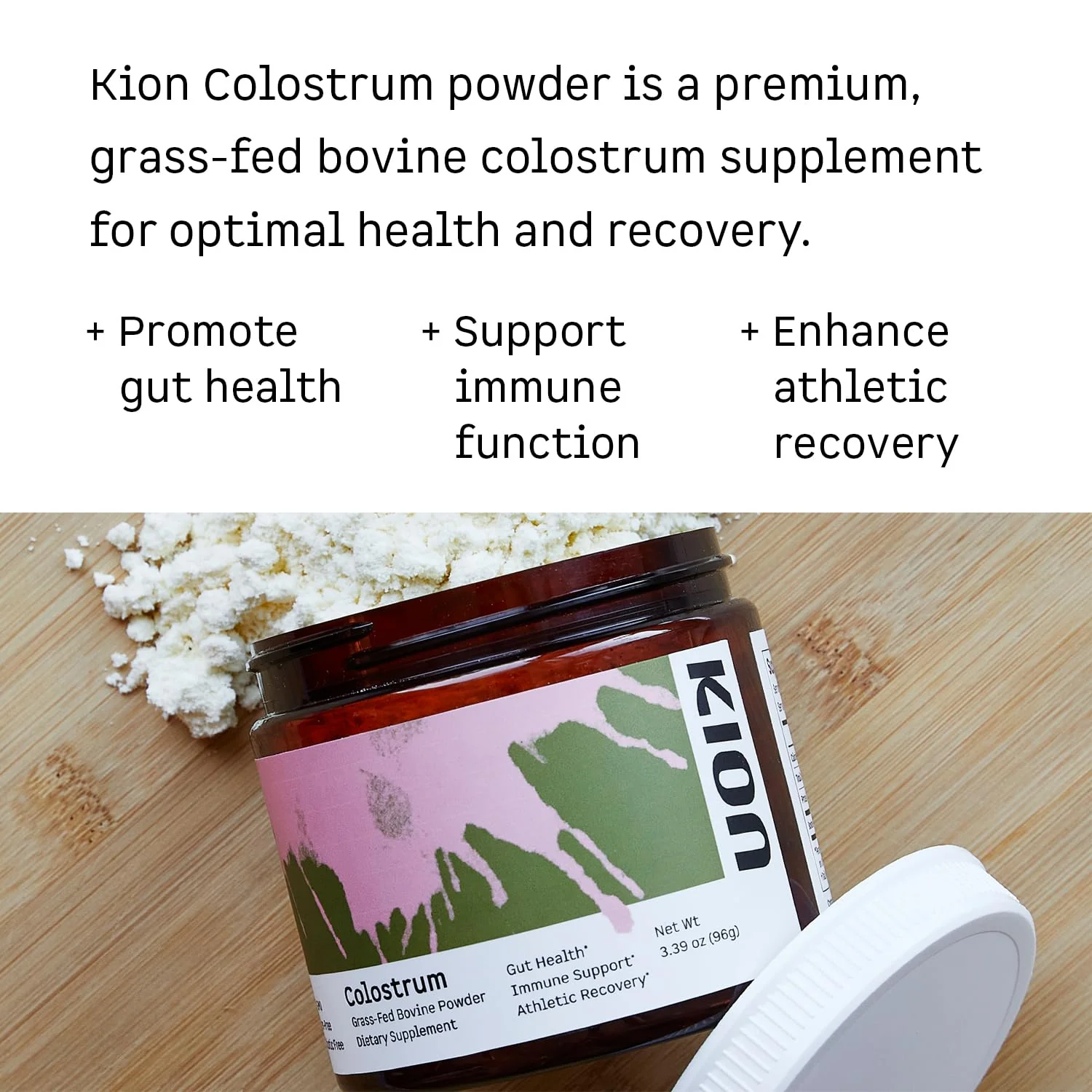 Kion Colostrum | Grass-Fed Bovine | Gut Health and Immune Support | 30 Servings - Image 2