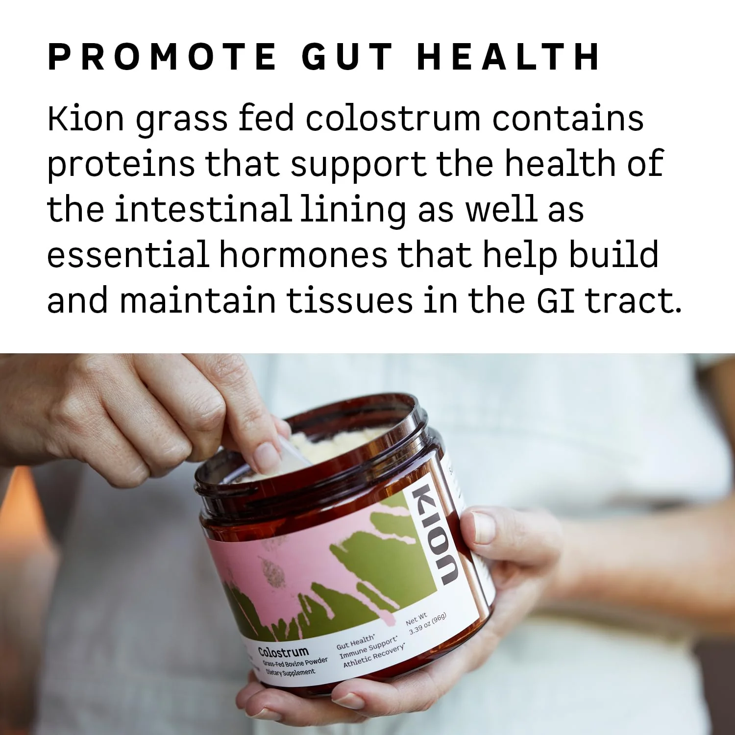 Kion Colostrum | Grass-Fed Bovine | Gut Health and Immune Support | 30 Servings - Image 3
