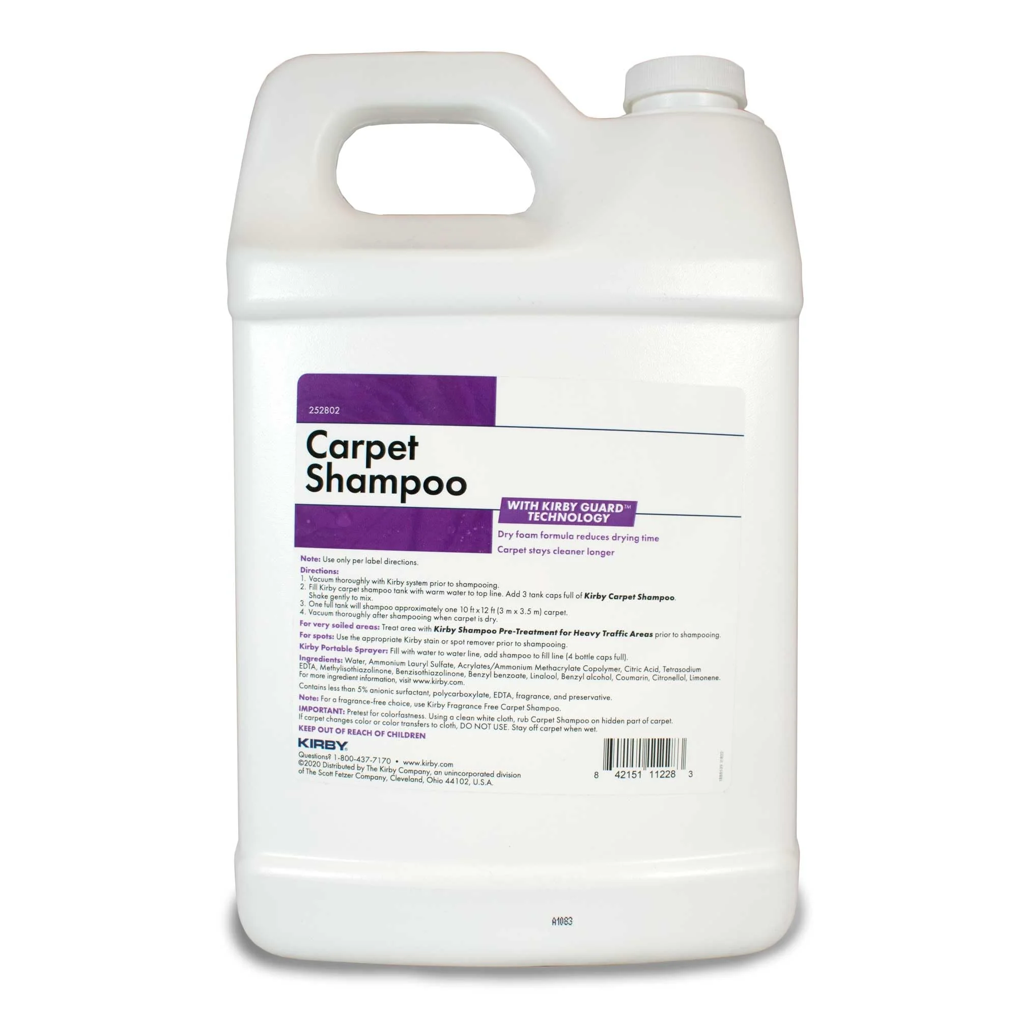 Kirby Carpet Shampoo, 1 Gallon – Lavender Scent, Deep Cleaning Solution for Home & Pet Stains - Image 5