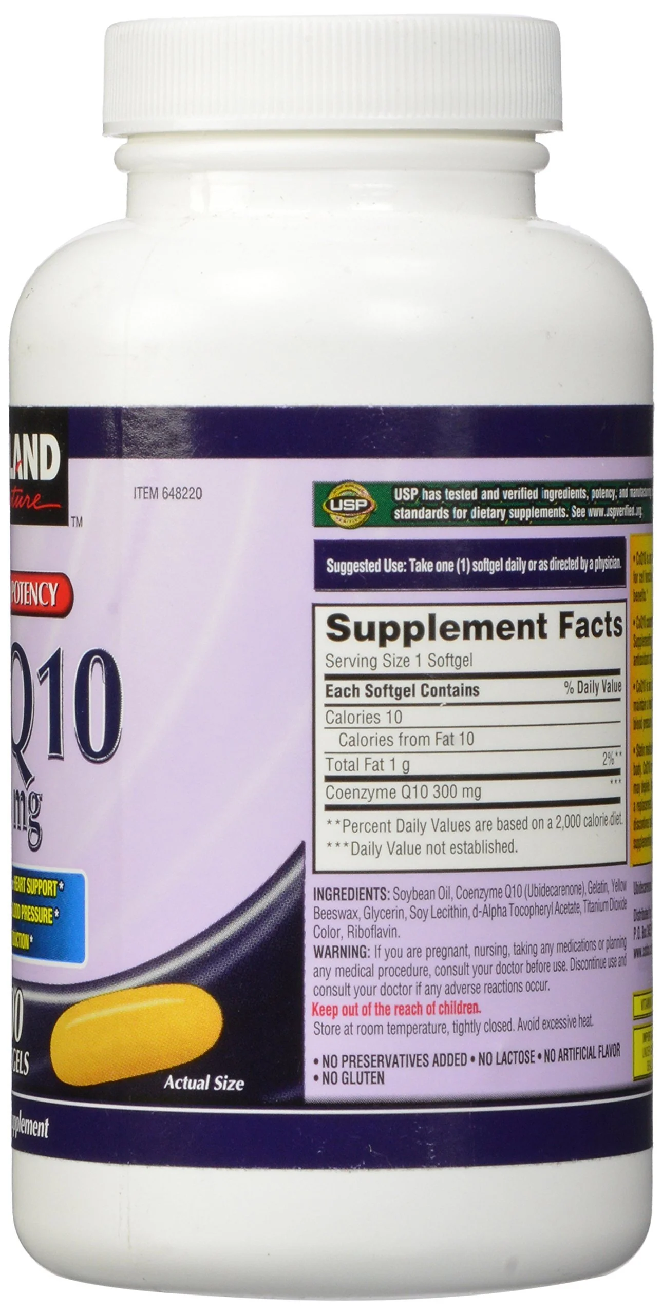Kirkland Signature COQ10 100 Softgels, 300 mg, 6.4 Ounce - Image 3