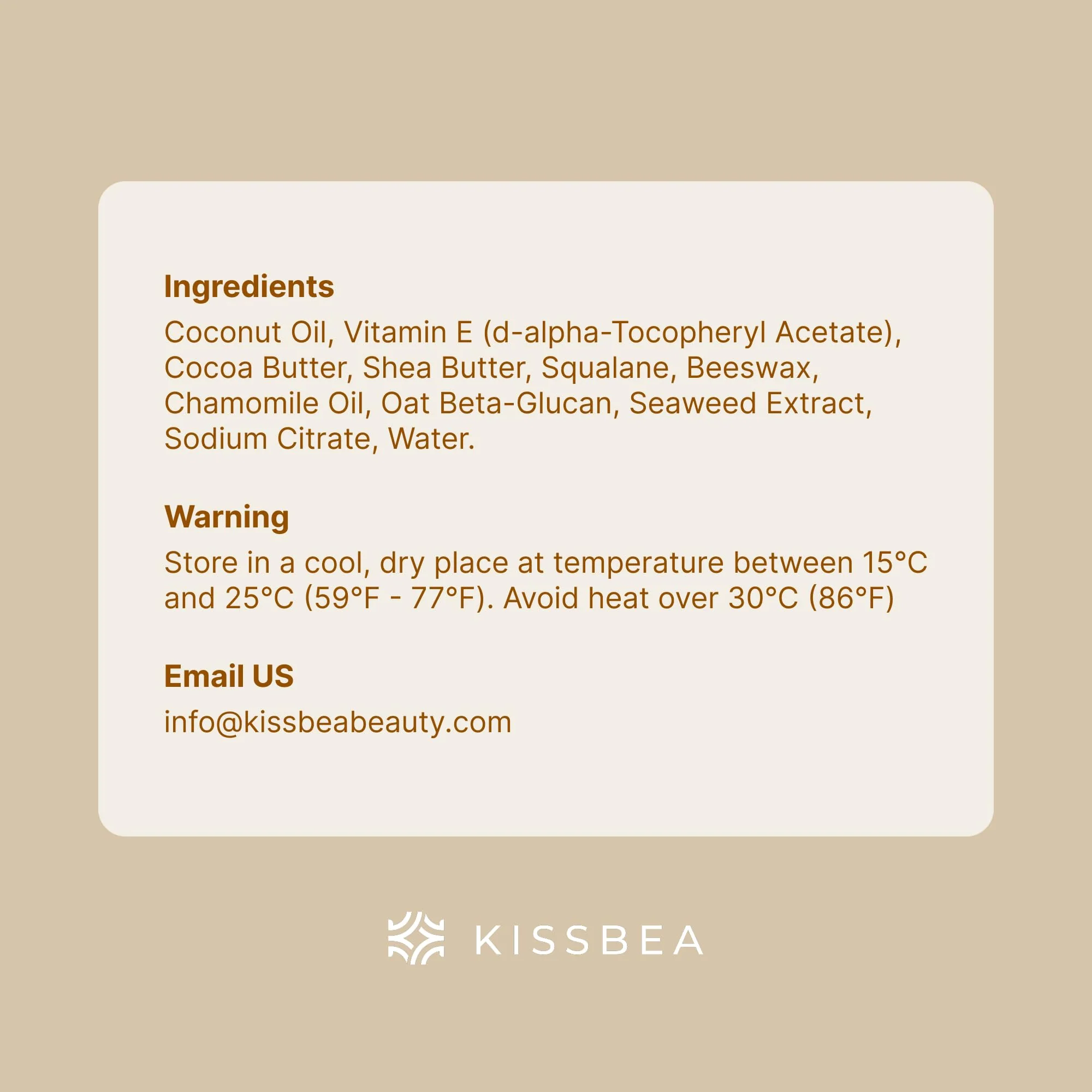 Kissbea Natural Vitamin E Feminine Moisturizer for Women – Daily External Intimate Care with Coconut Oil, Shea Butter & Squalane – Fragrance-Free, Hormone-Free – 2 Pack (14 Count Each) - Image 4
