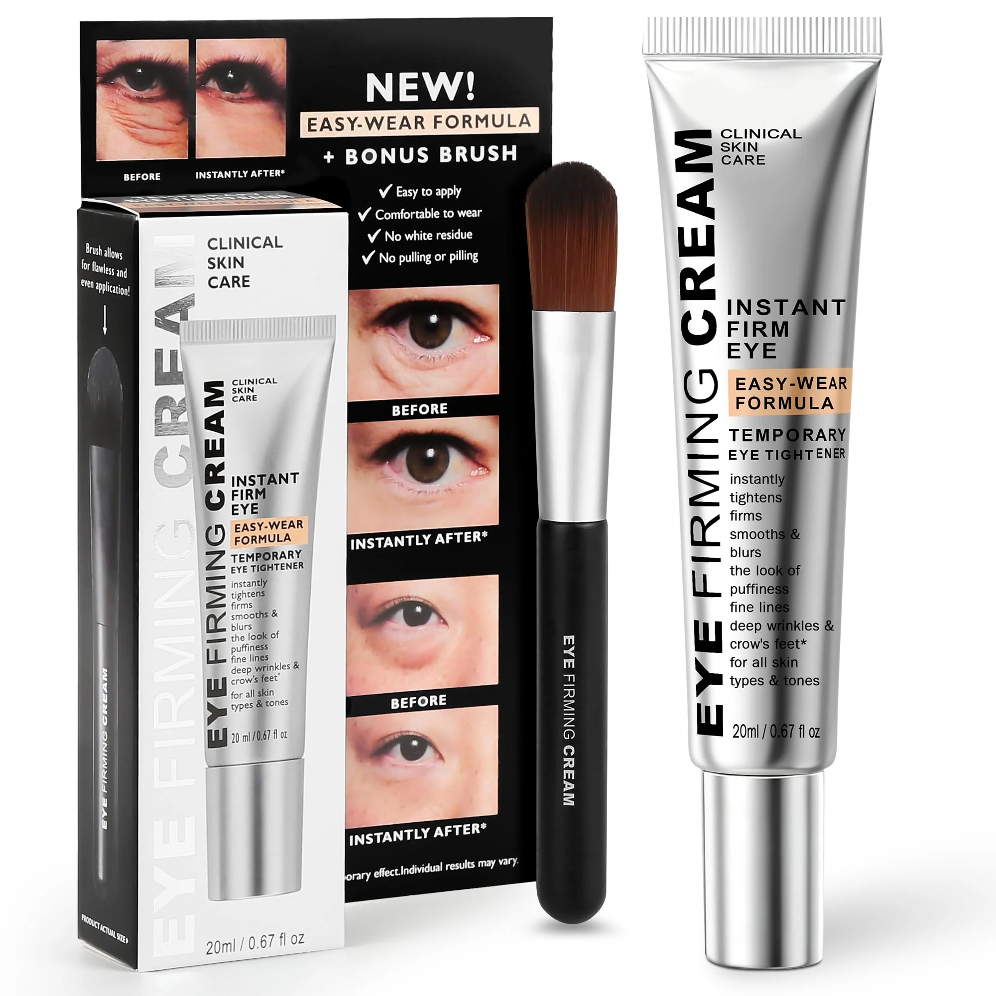 KKP Perfection Eye Tightener with Brush, Instant Firming Formula #526589 (20ML)