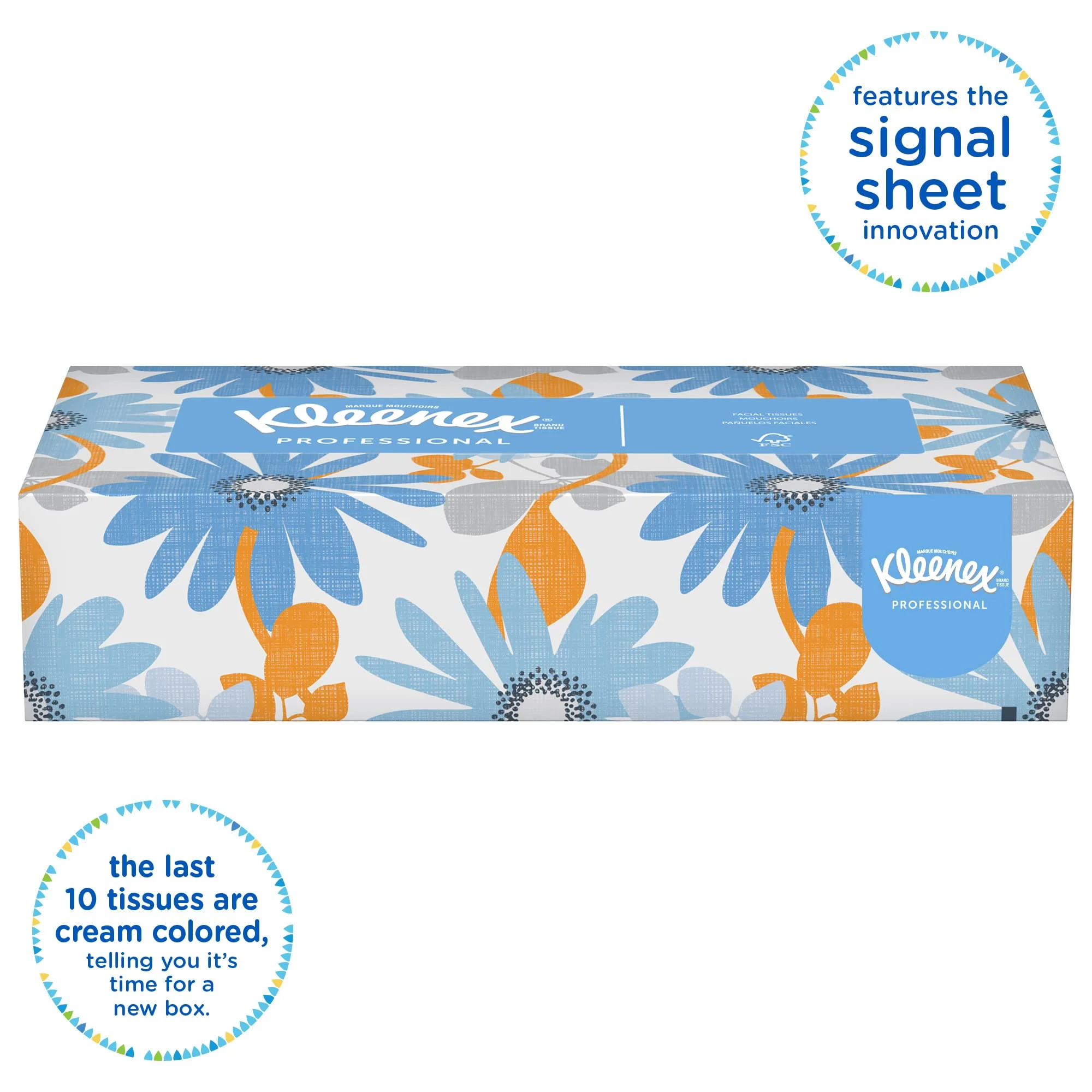 Kleenex® 2-Ply Facial Tissue, Flat, 100 Tissues Per Box, Pack Of 5 Boxes - Image 5