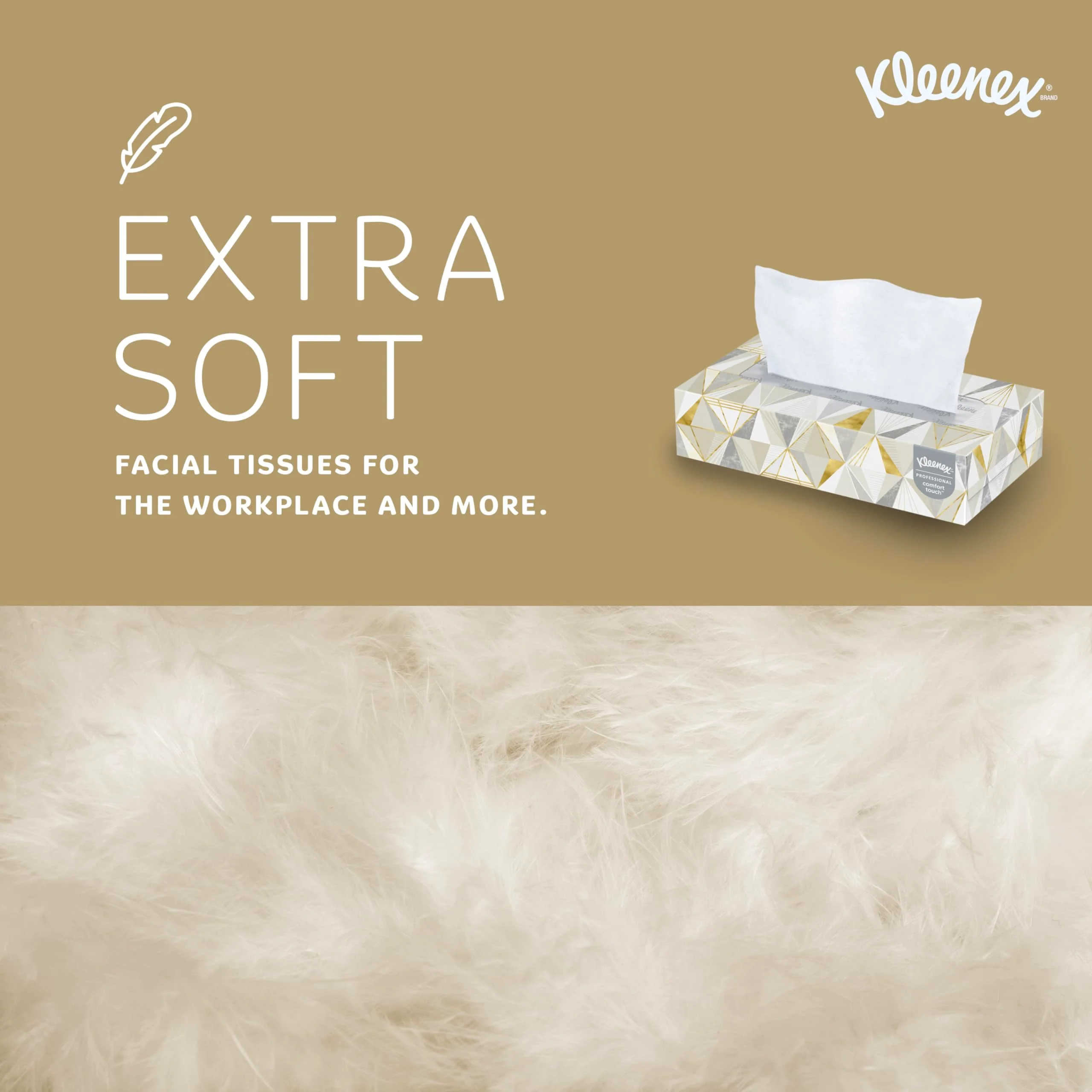 Kleenex® Professional Facial Tissue, Bulk (21606), 2-Ply, White, Flat Facial Tissue Boxes for Business (125 Tissues/Box, 48 Boxes/Case, 6,000 Tissues/Case) - Image 6