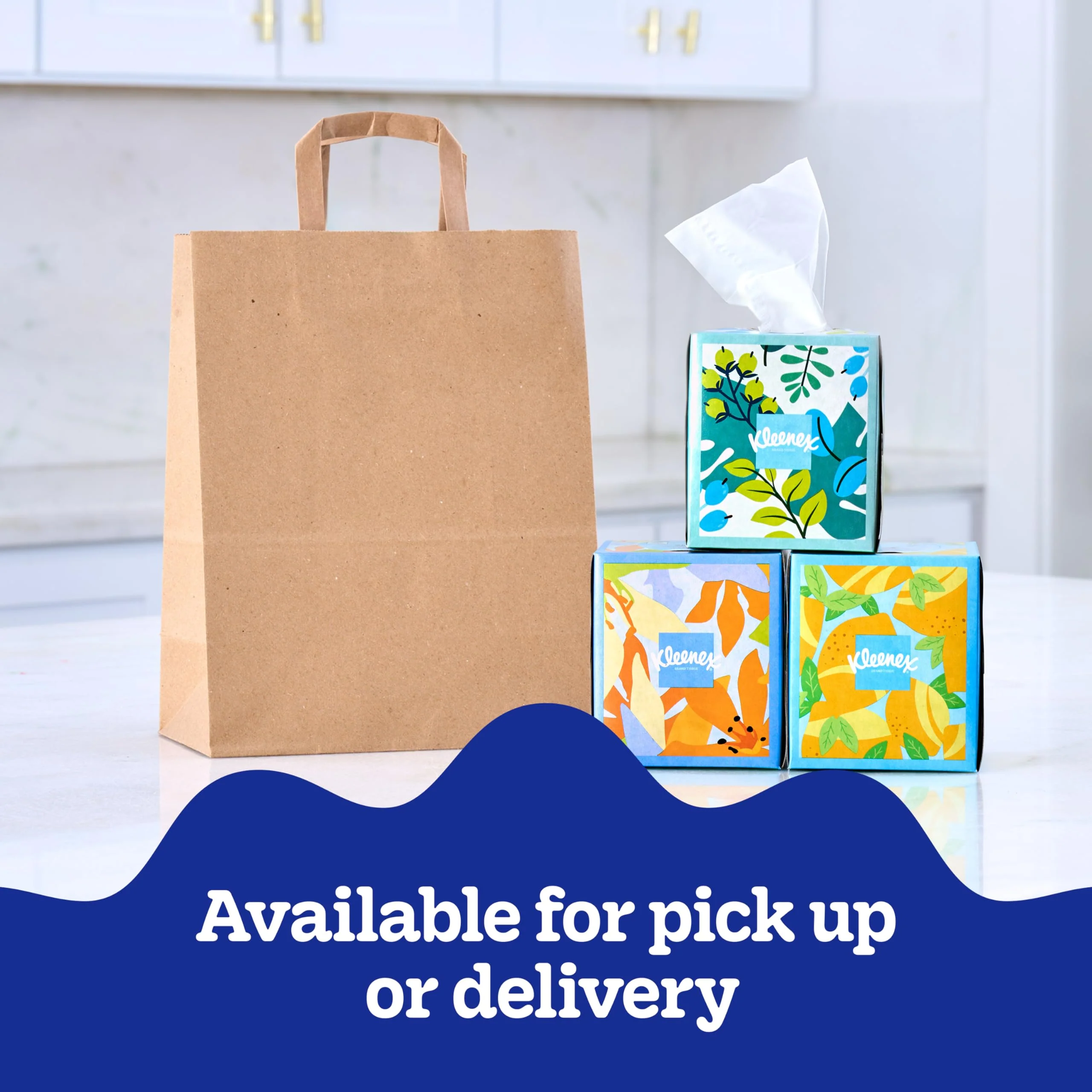 Kleenex Lotion Facial Tissues with Coconut Oil, 8 Flat Boxes, 180 Tissues Per Box, 3-Ply - Image 2