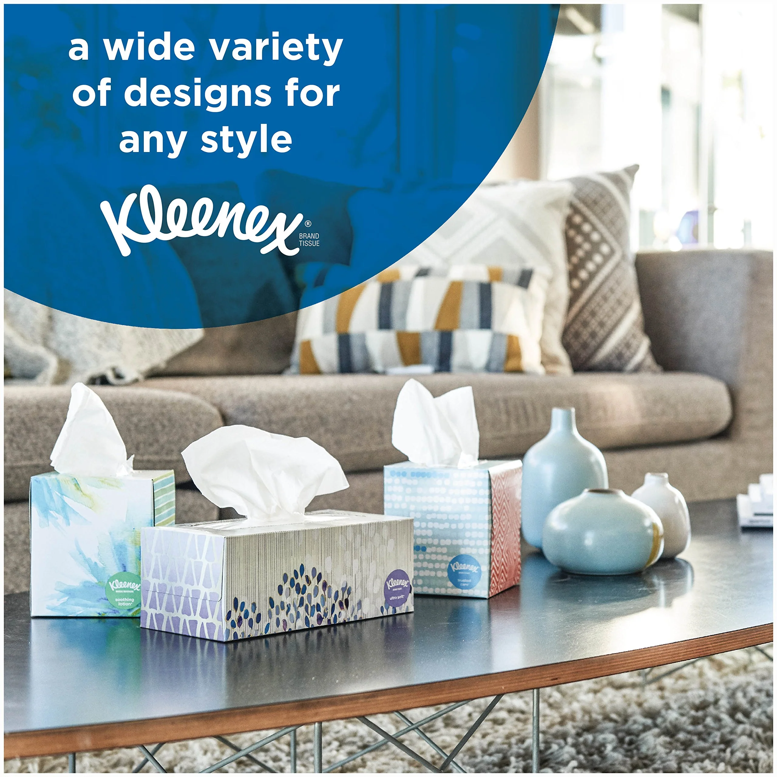 Kleenex Ultra Soft Facial Tissues, Flat Box, 120 Tissues per Flat Box, 3 Packs - Image 5